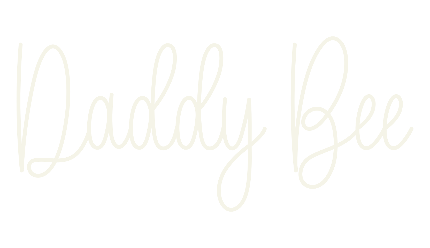 Daddy Bee, calligraphy font preview