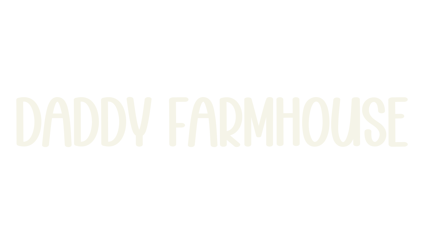 Daddy Farmhouse, fashion script font preview