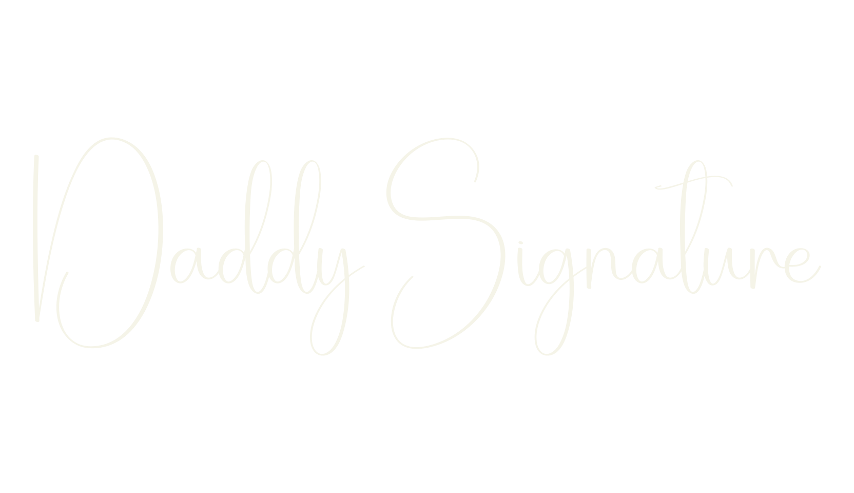 Daddy Signature, calligraphy font preview