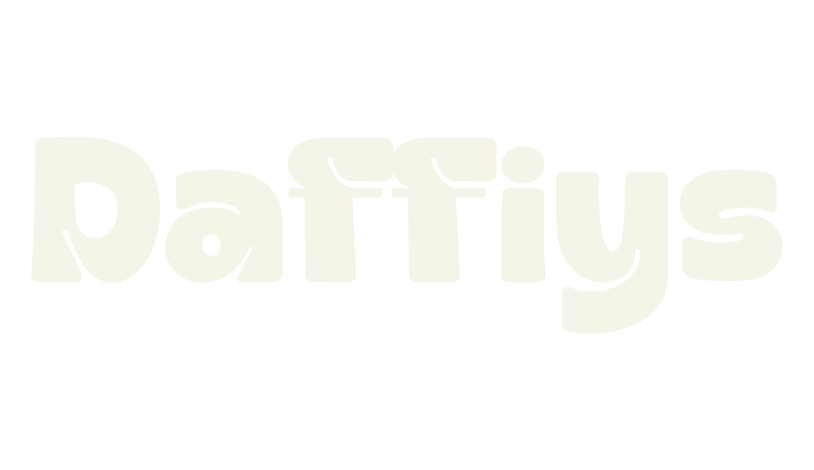 Daffiys, funky font preview
