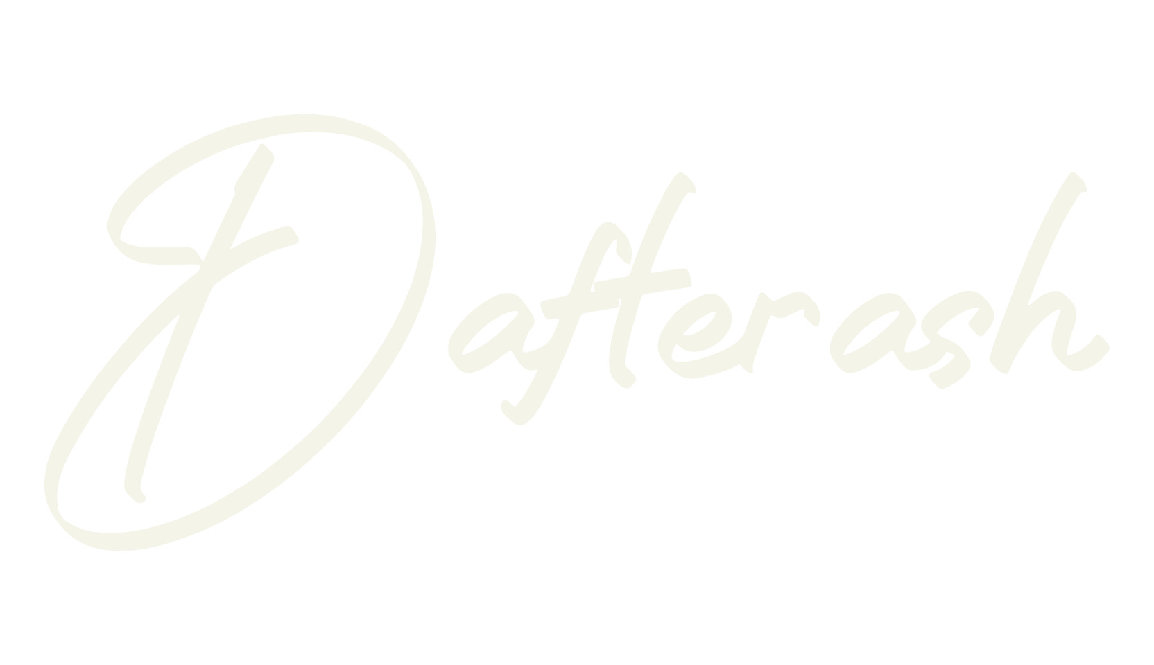 Dafterash, script font preview