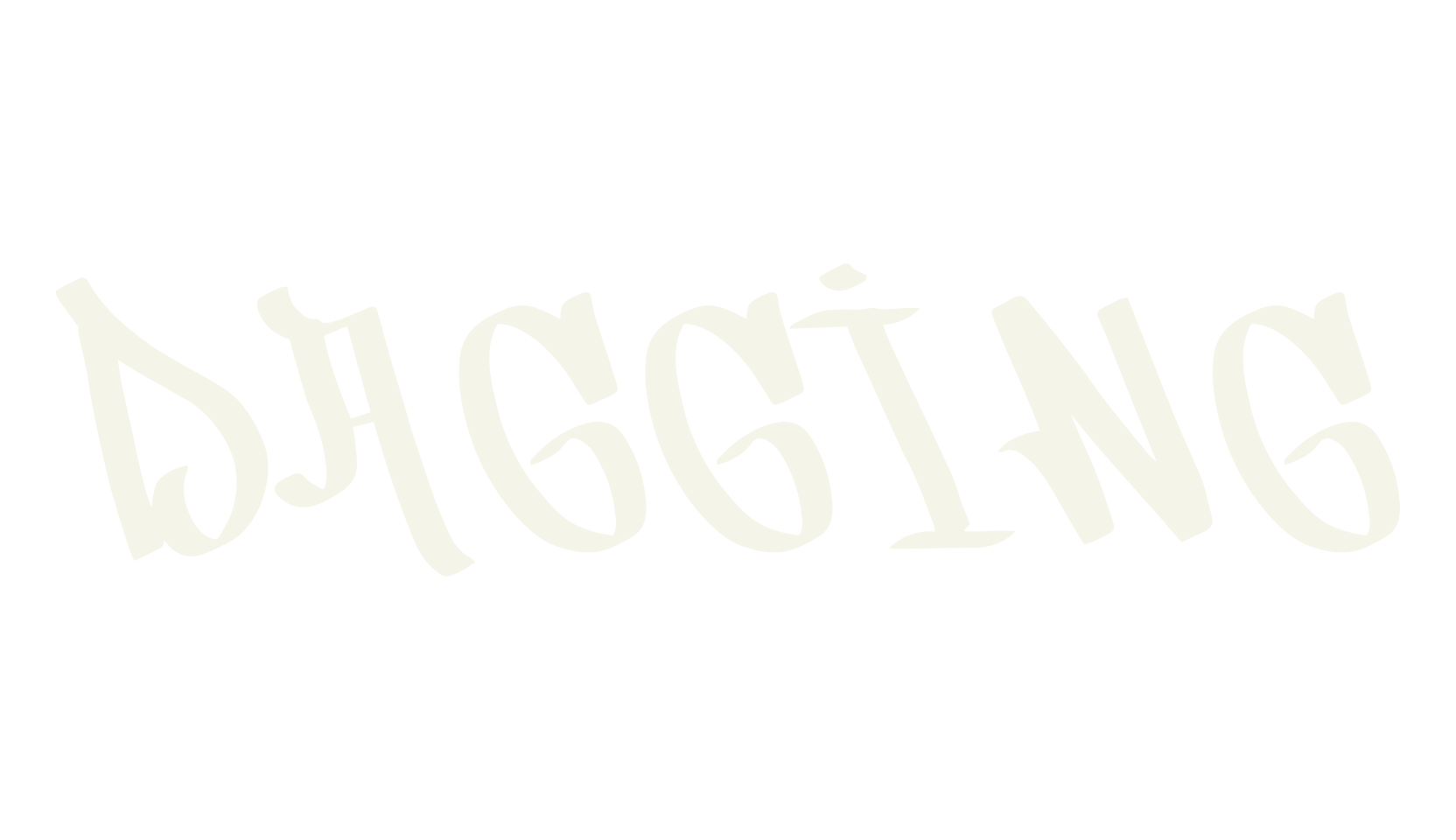 Dagging, graffiti font preview