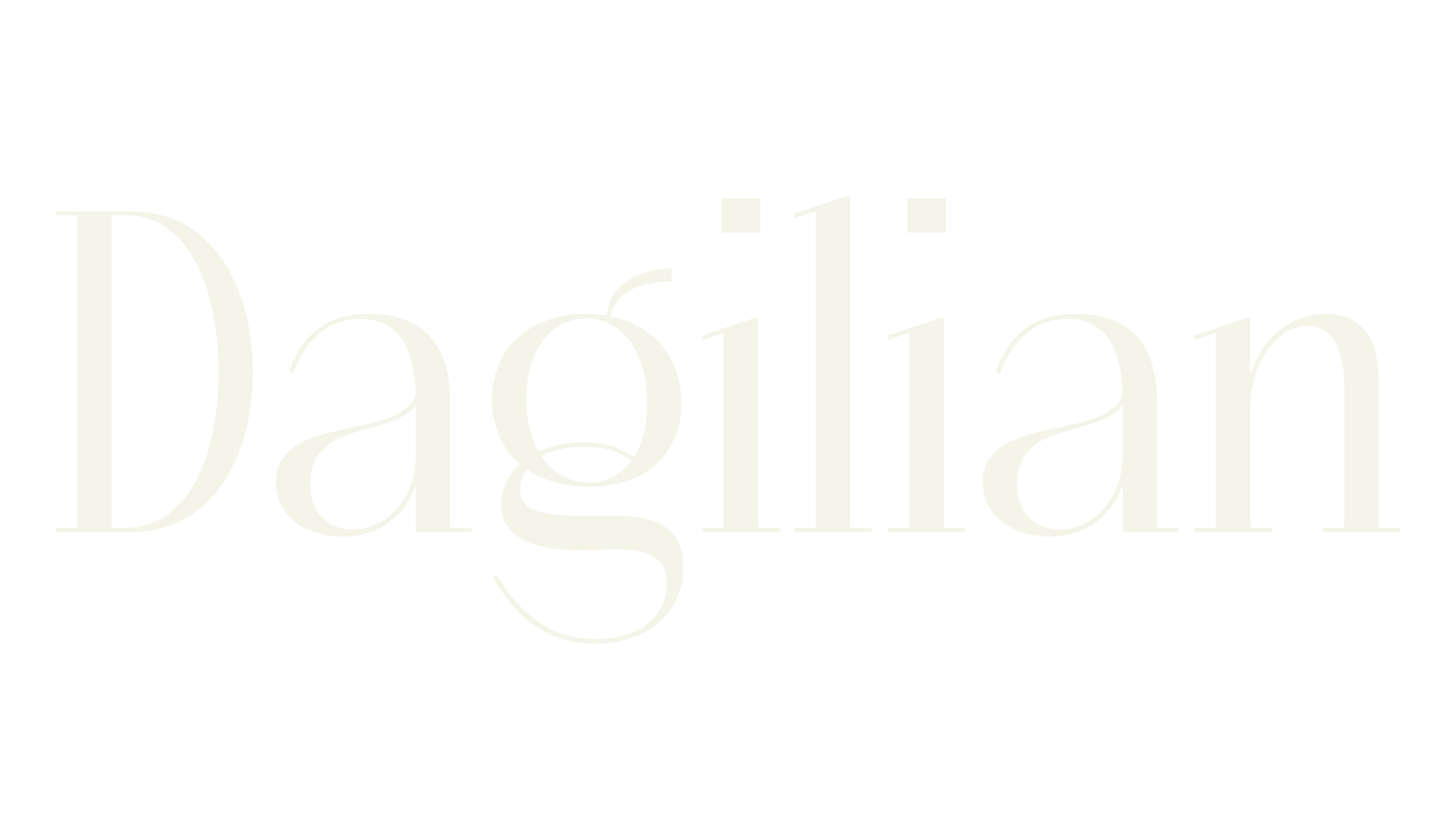Dagilian, serif font preview