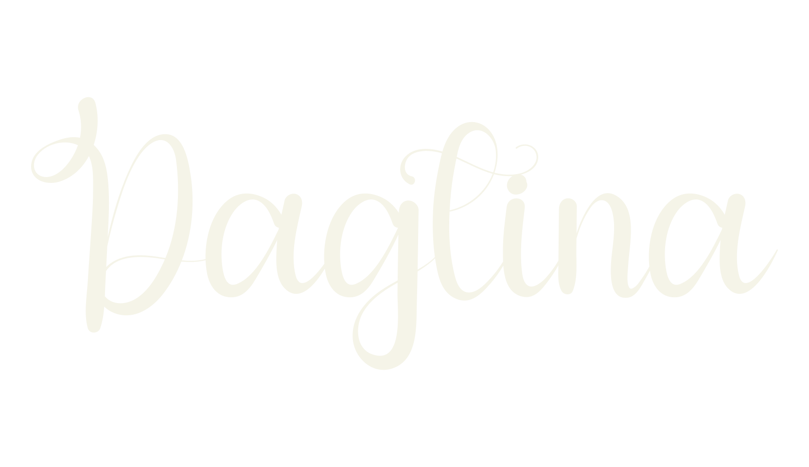 Dagtina, cursive font preview