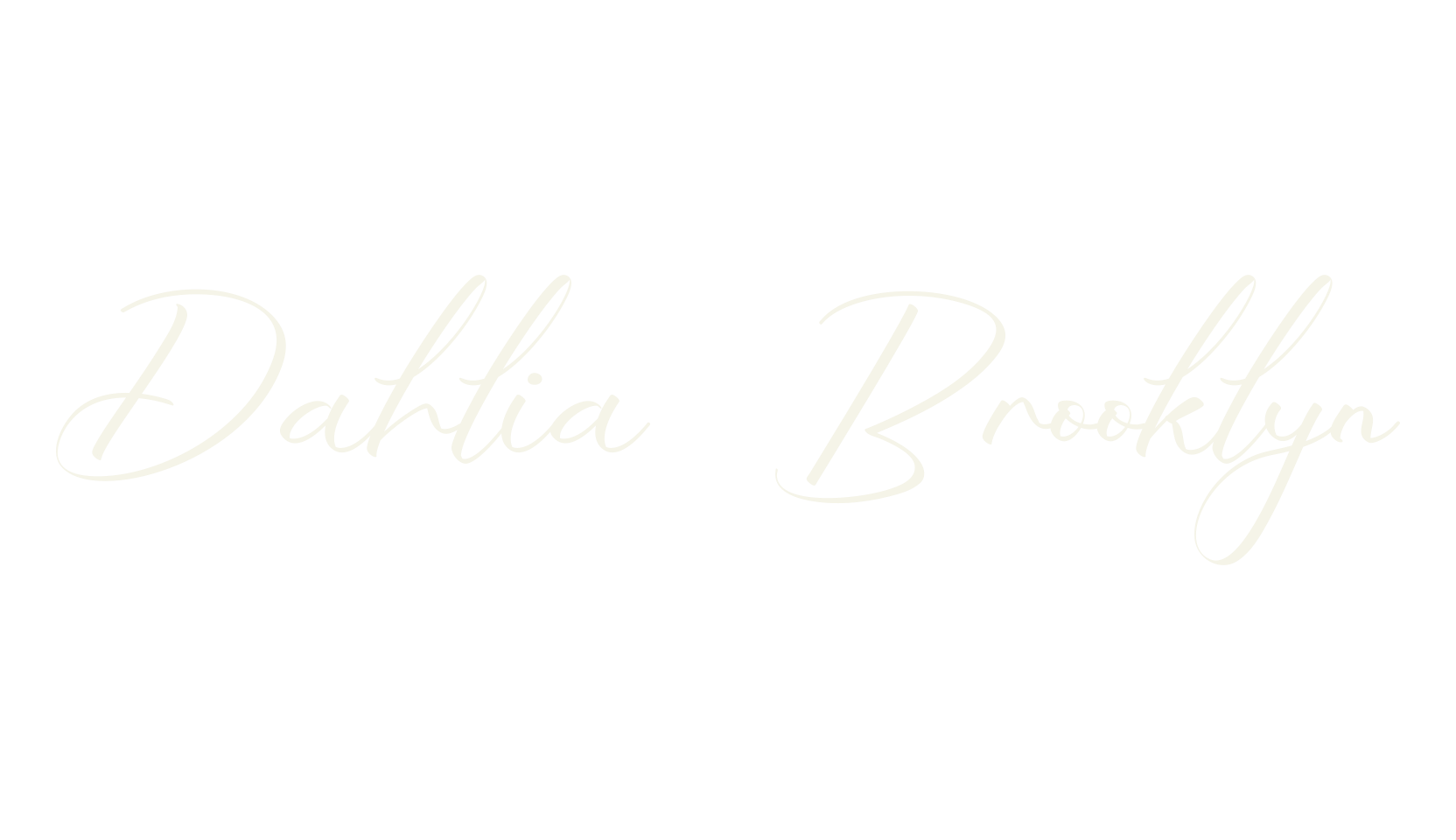Dahlia Brooklyn, script font preview