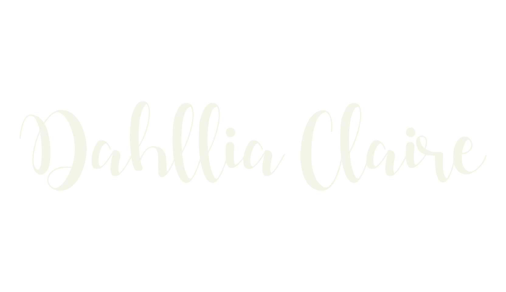 Dahllia Claire, script font preview