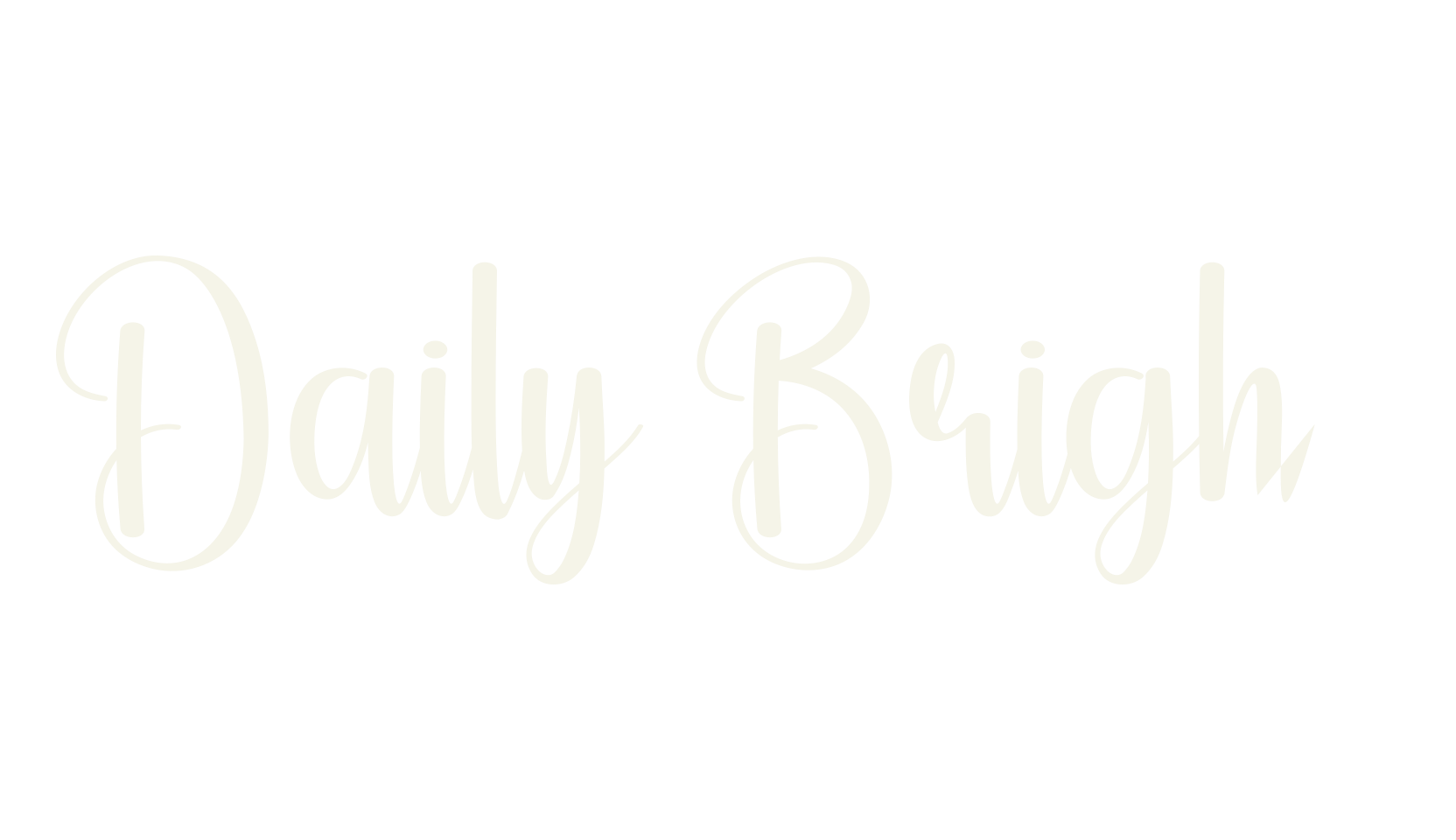 Daily Bright, calligraphy font preview