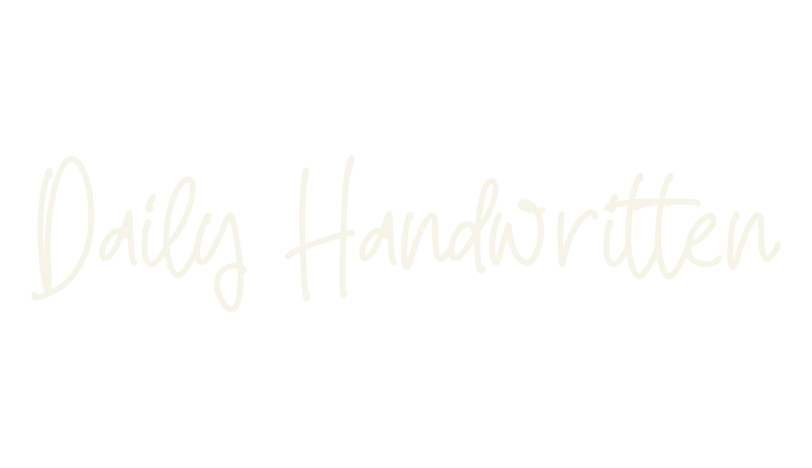 Daily Handwritten, script font preview