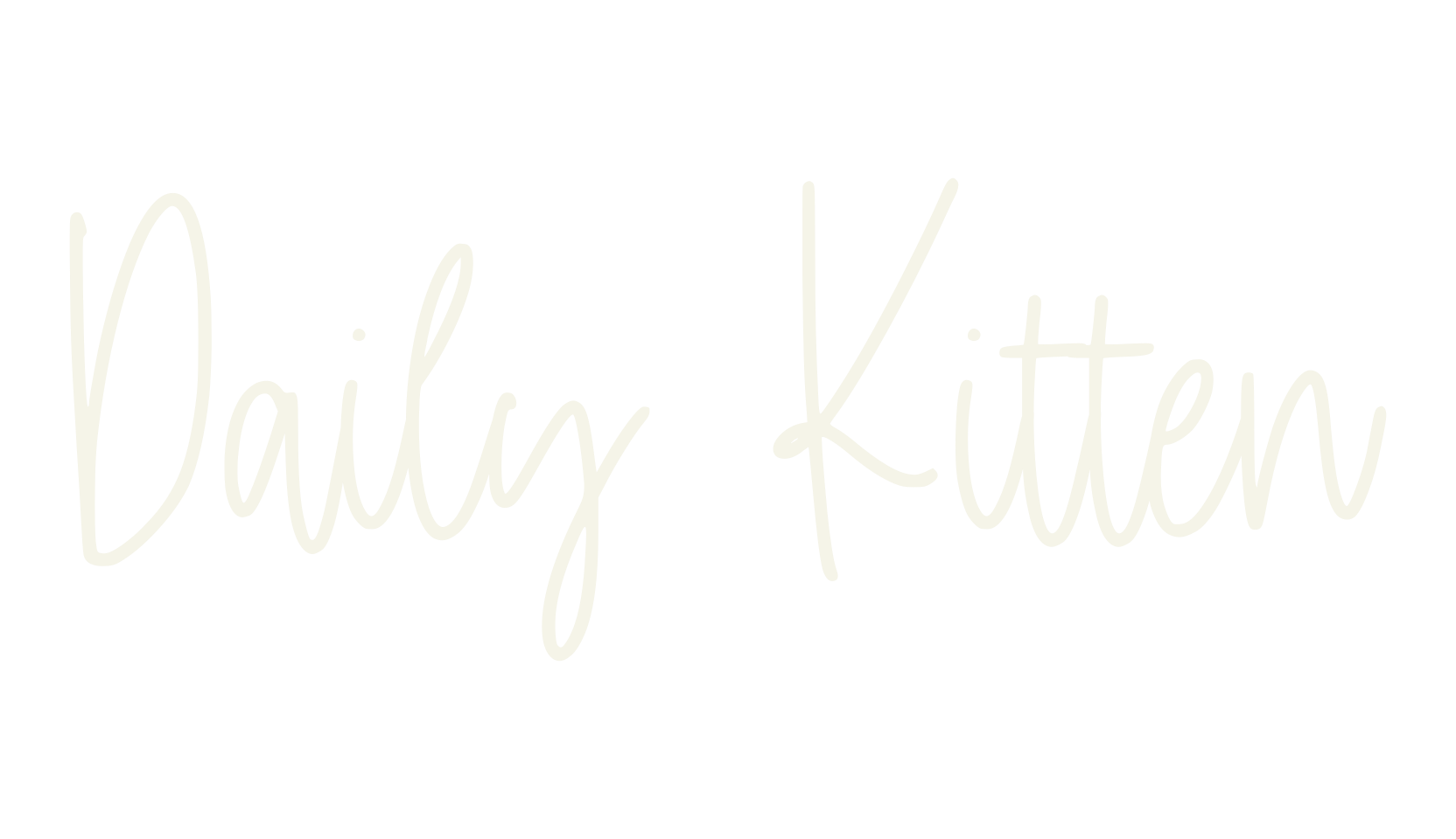 Daily Kitten, fashion script font preview