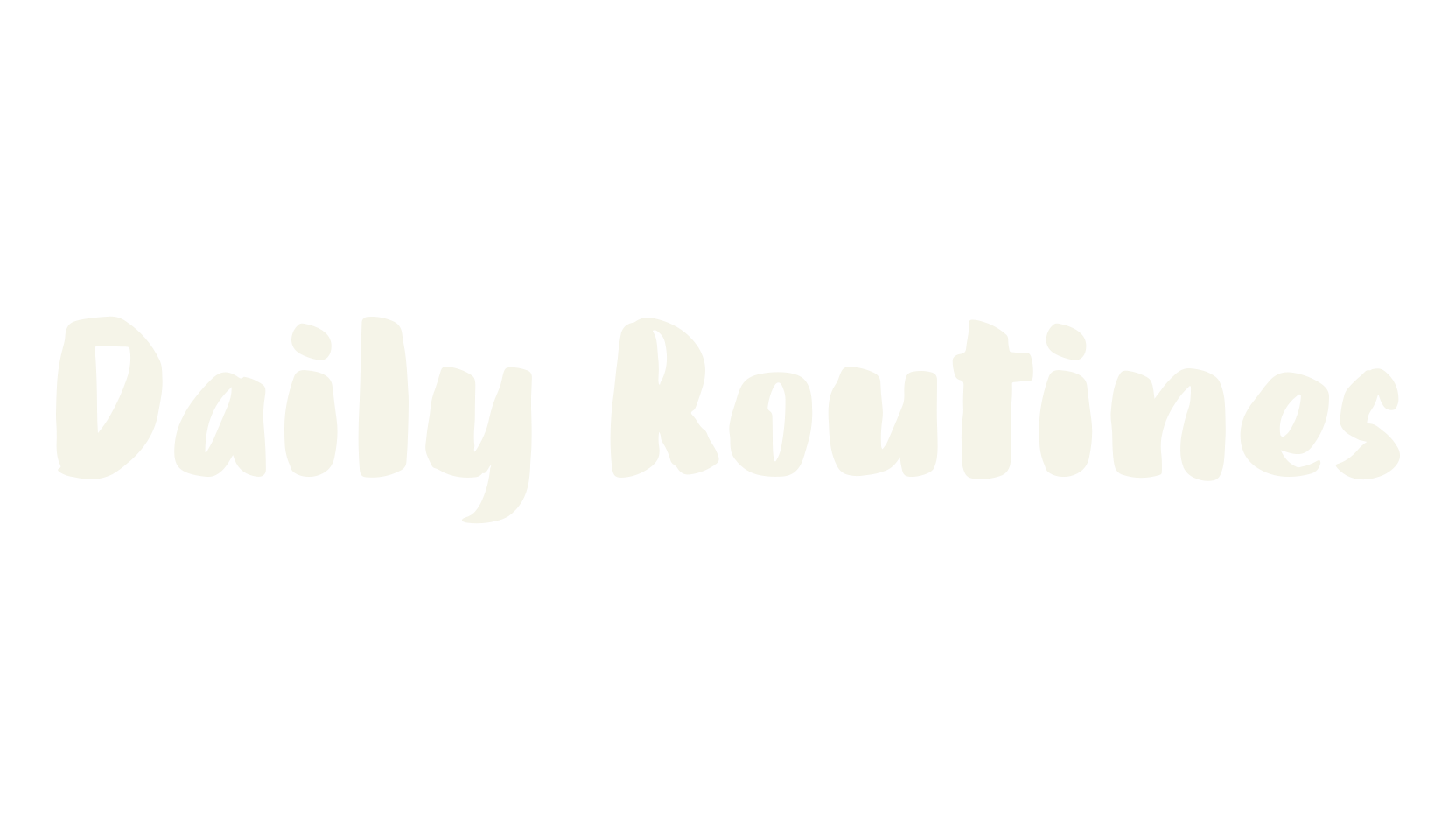 Daily Routines, design font preview