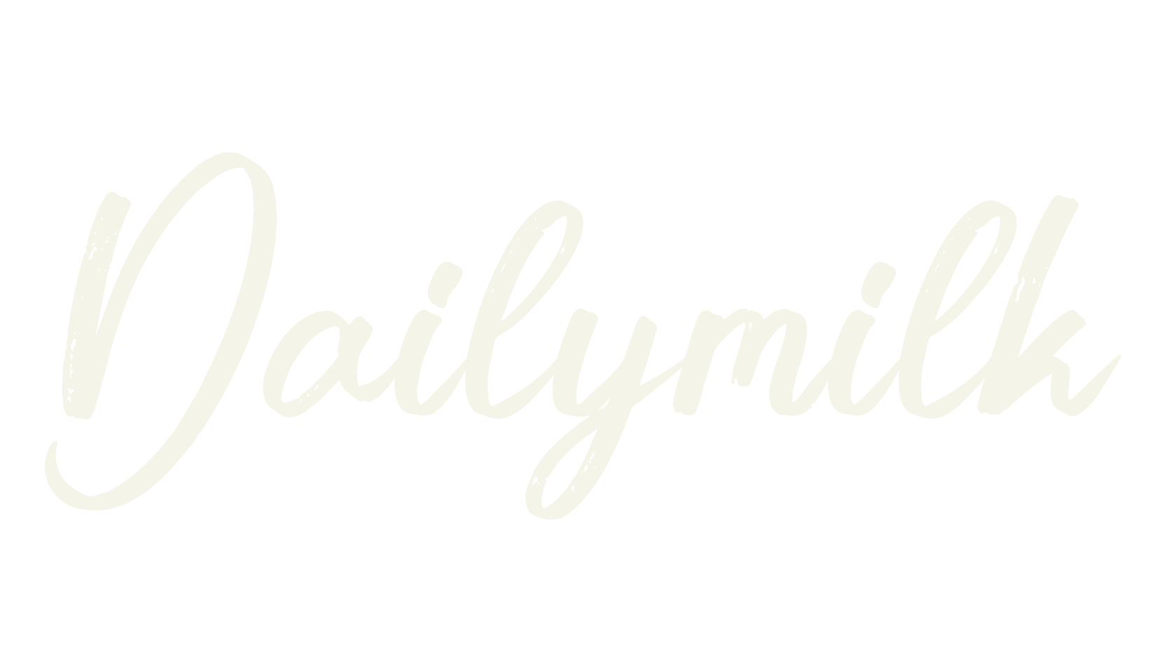 Dailymilk, script font preview