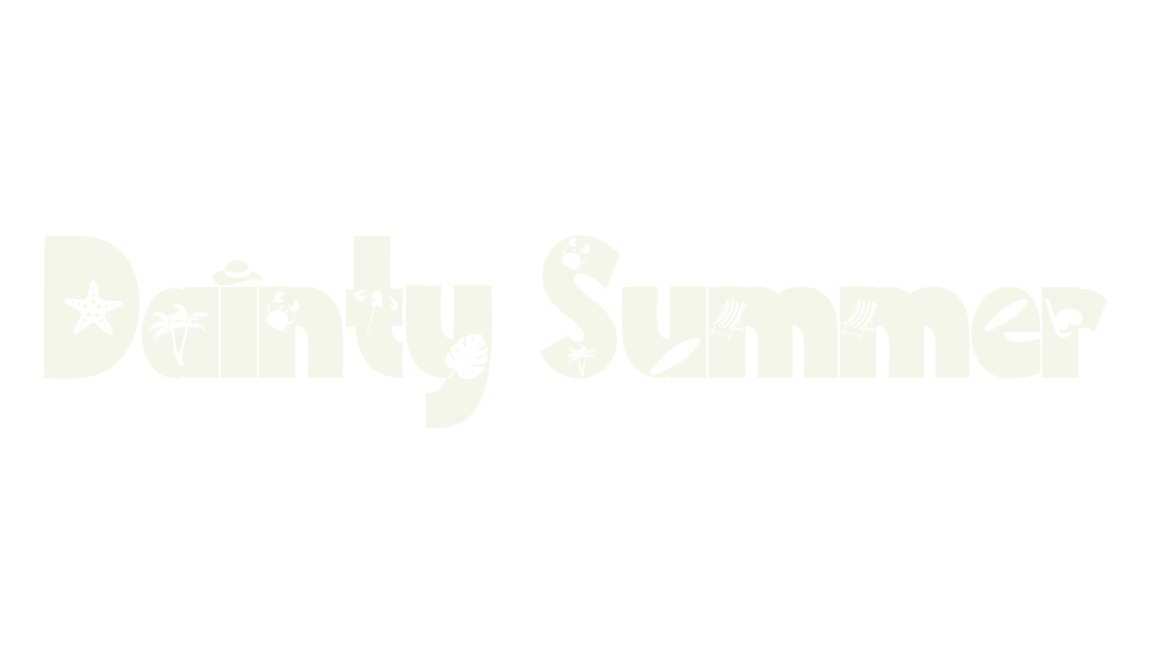 Dainty Summer, summer font preview