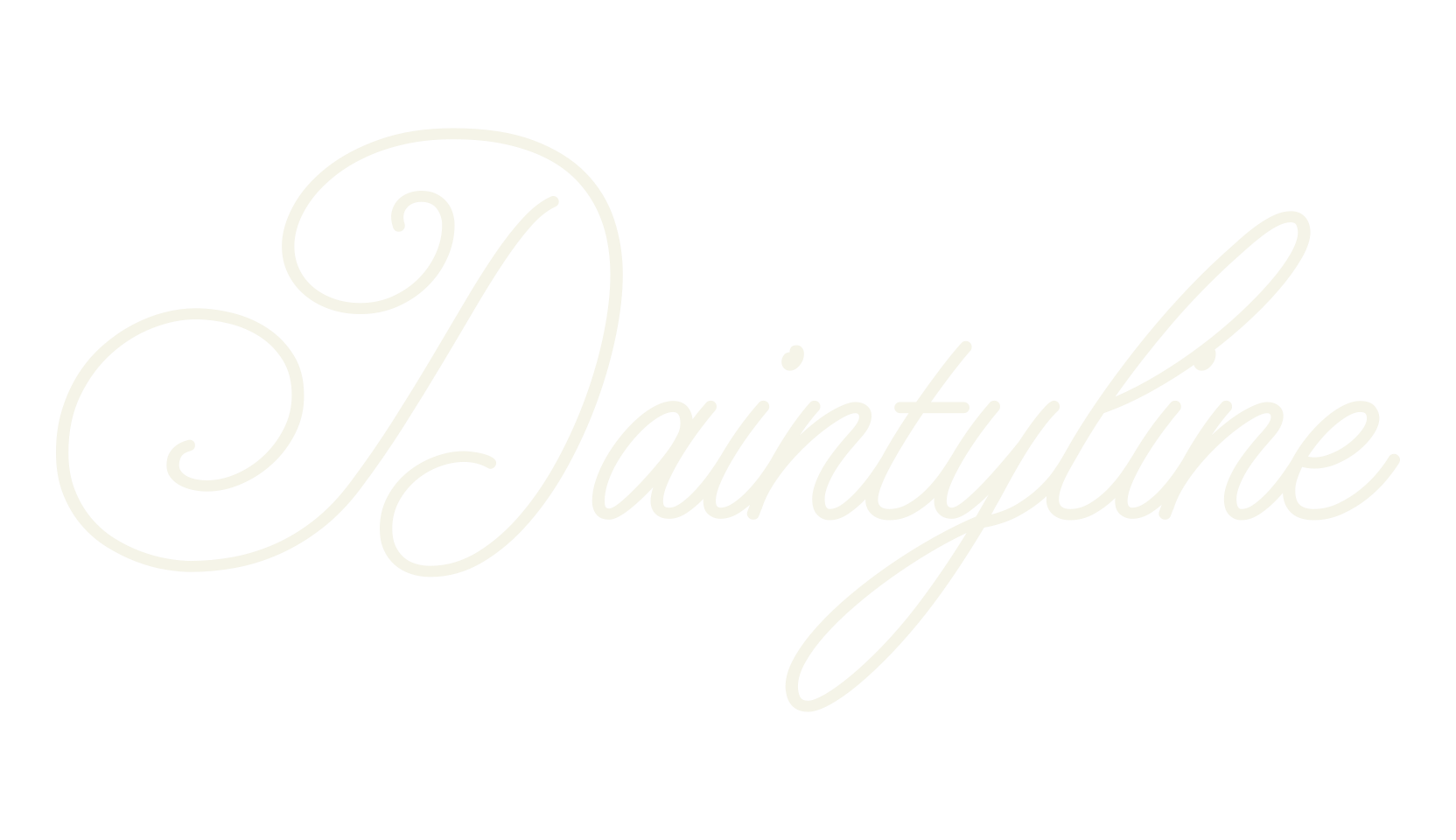 Daintyline, fashion script font preview