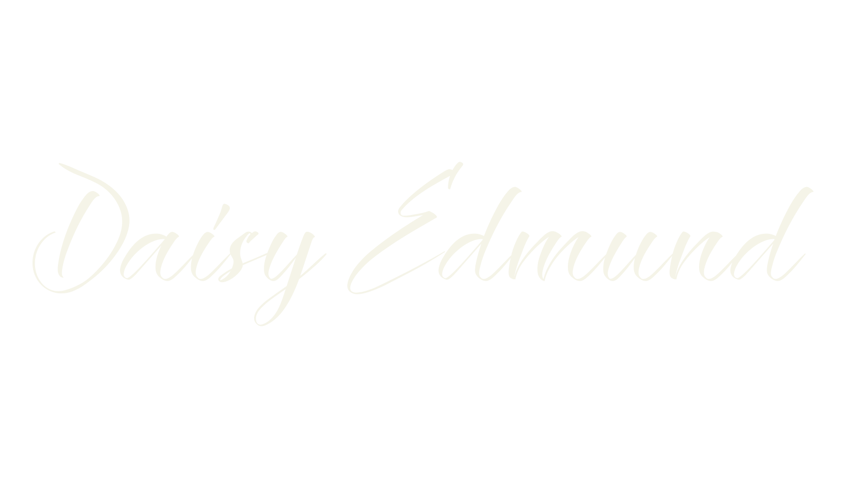 Daisy Edmund, calligraphy font preview