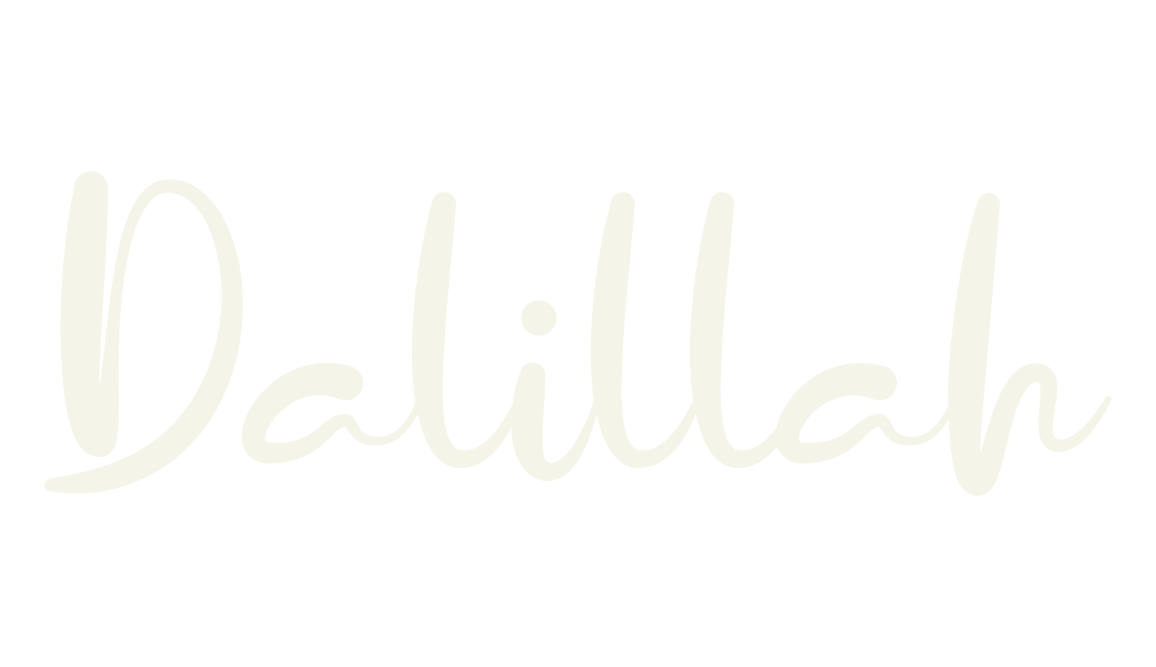 Dalillah, typography font preview