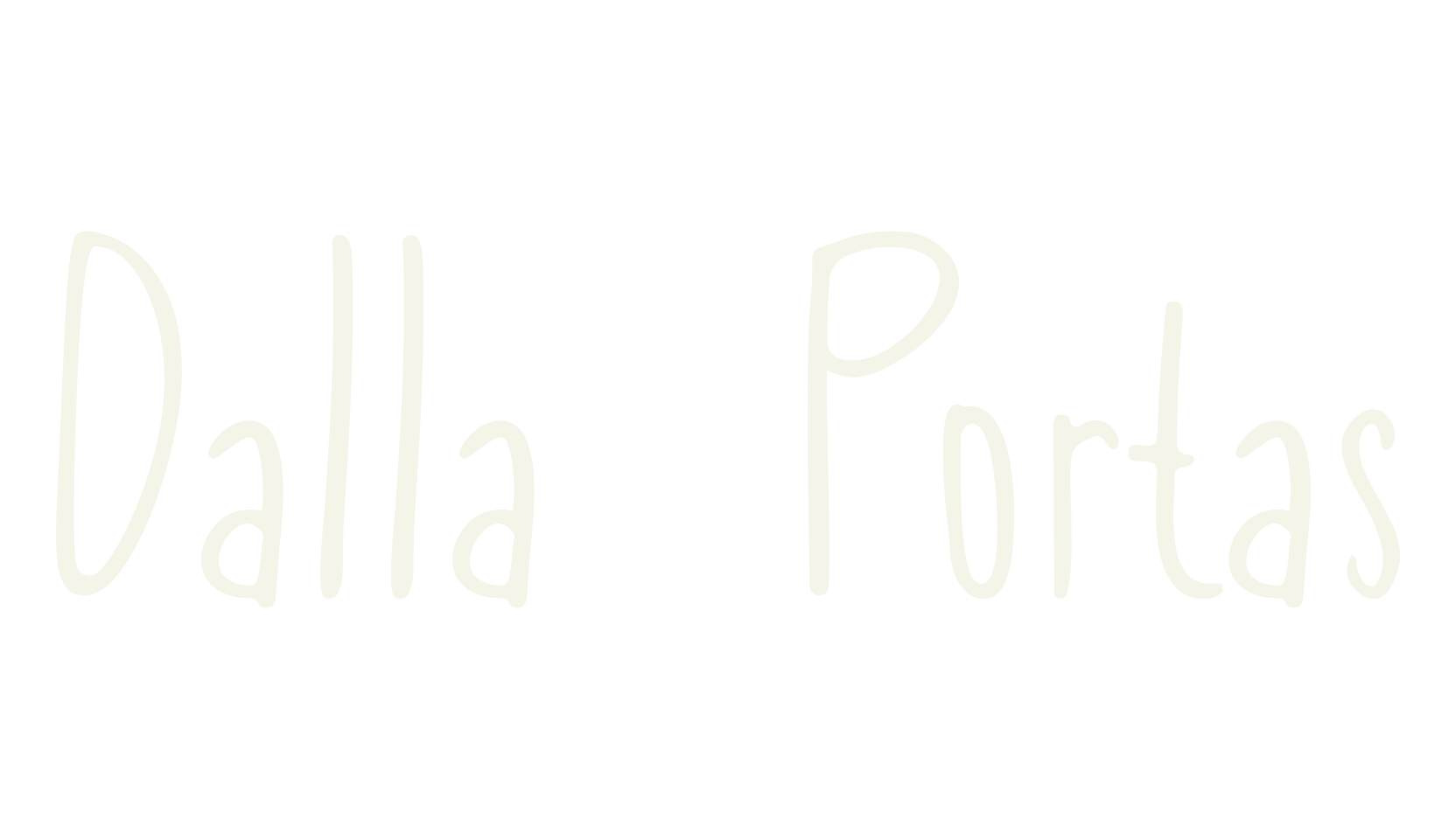 Dalla Portas, handwriting font preview