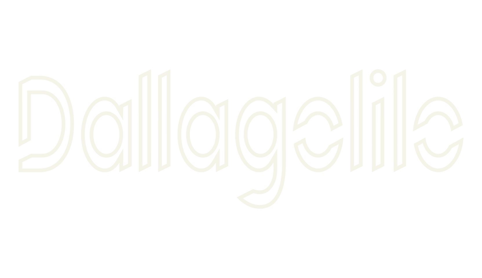 Dallagolilo, block font preview