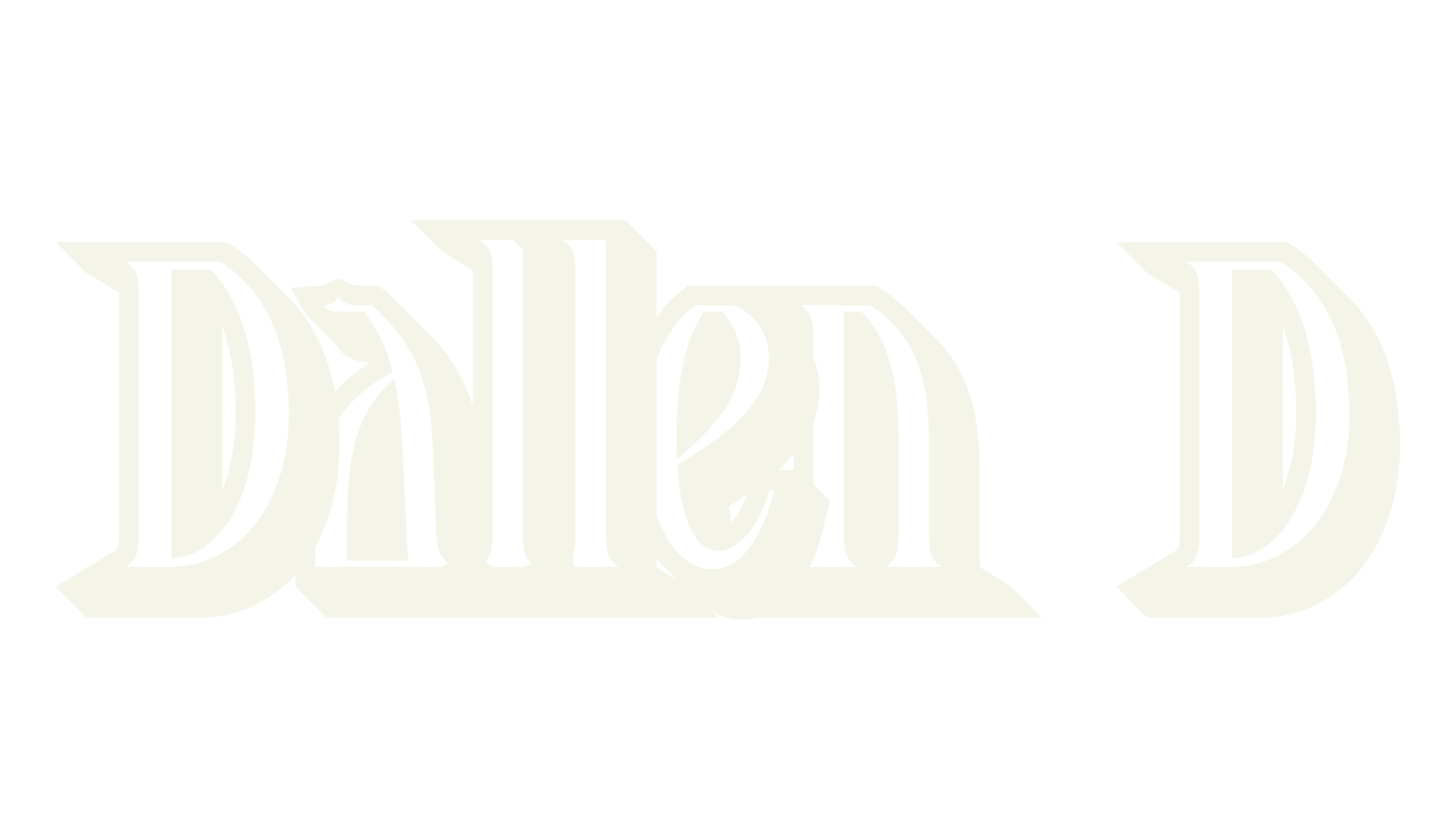 Dallen 3D, 3d font preview