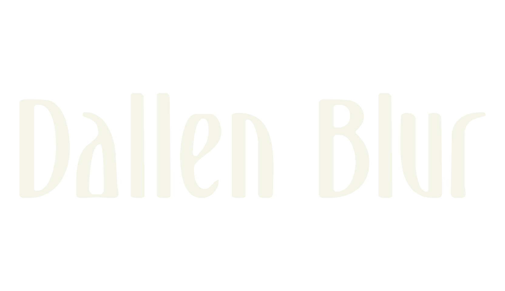 Dallen Blur, art deco font preview