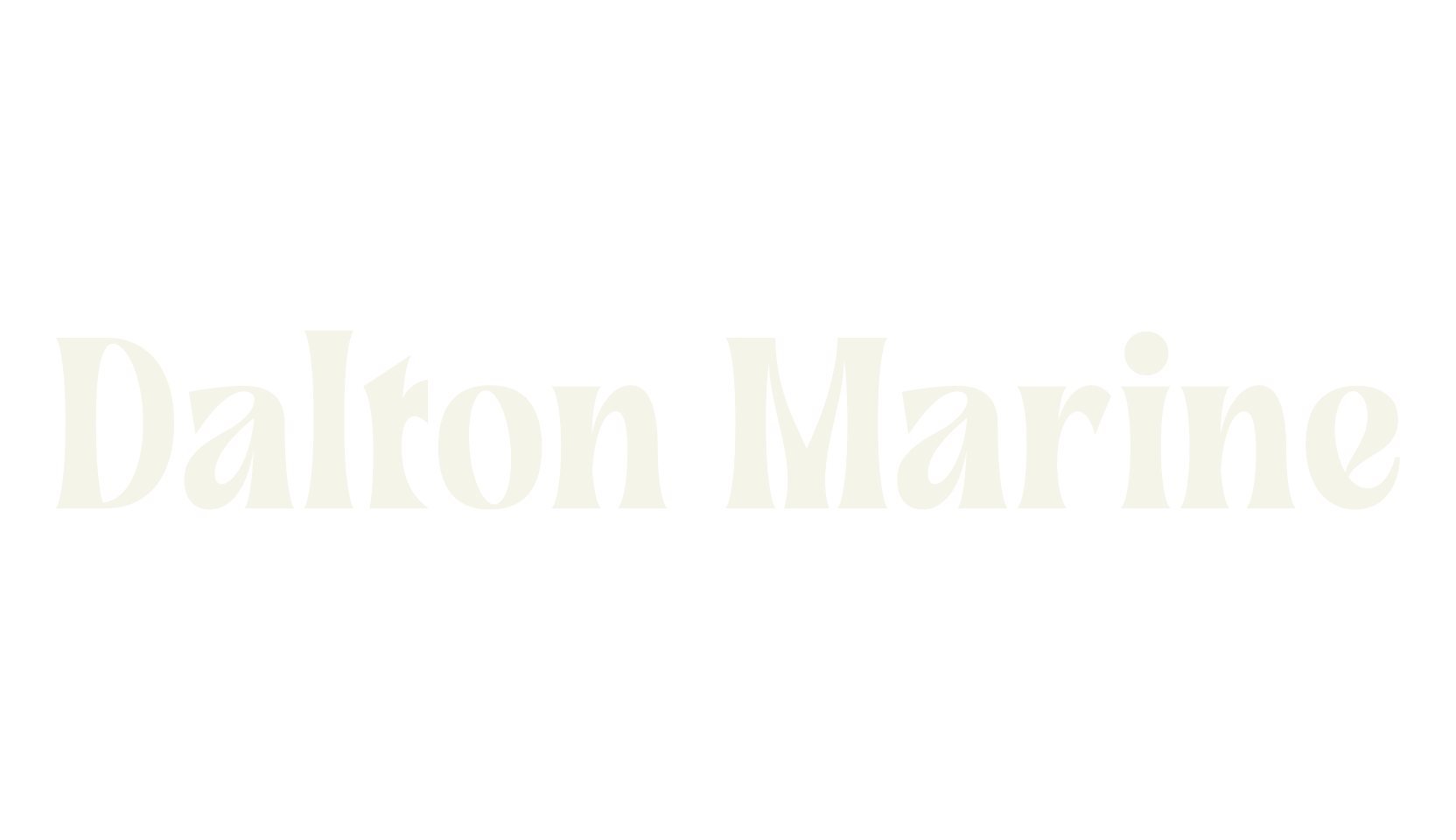 Dalton Marine, lettering font preview