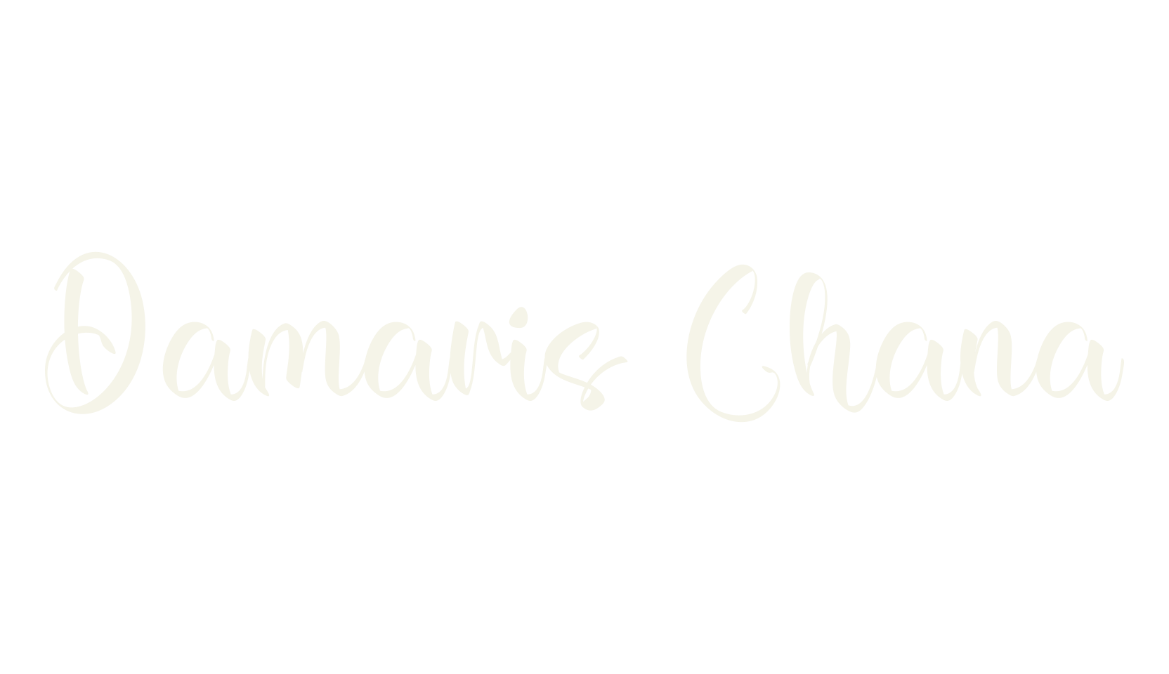 Damaris Chana, calligraphy font preview