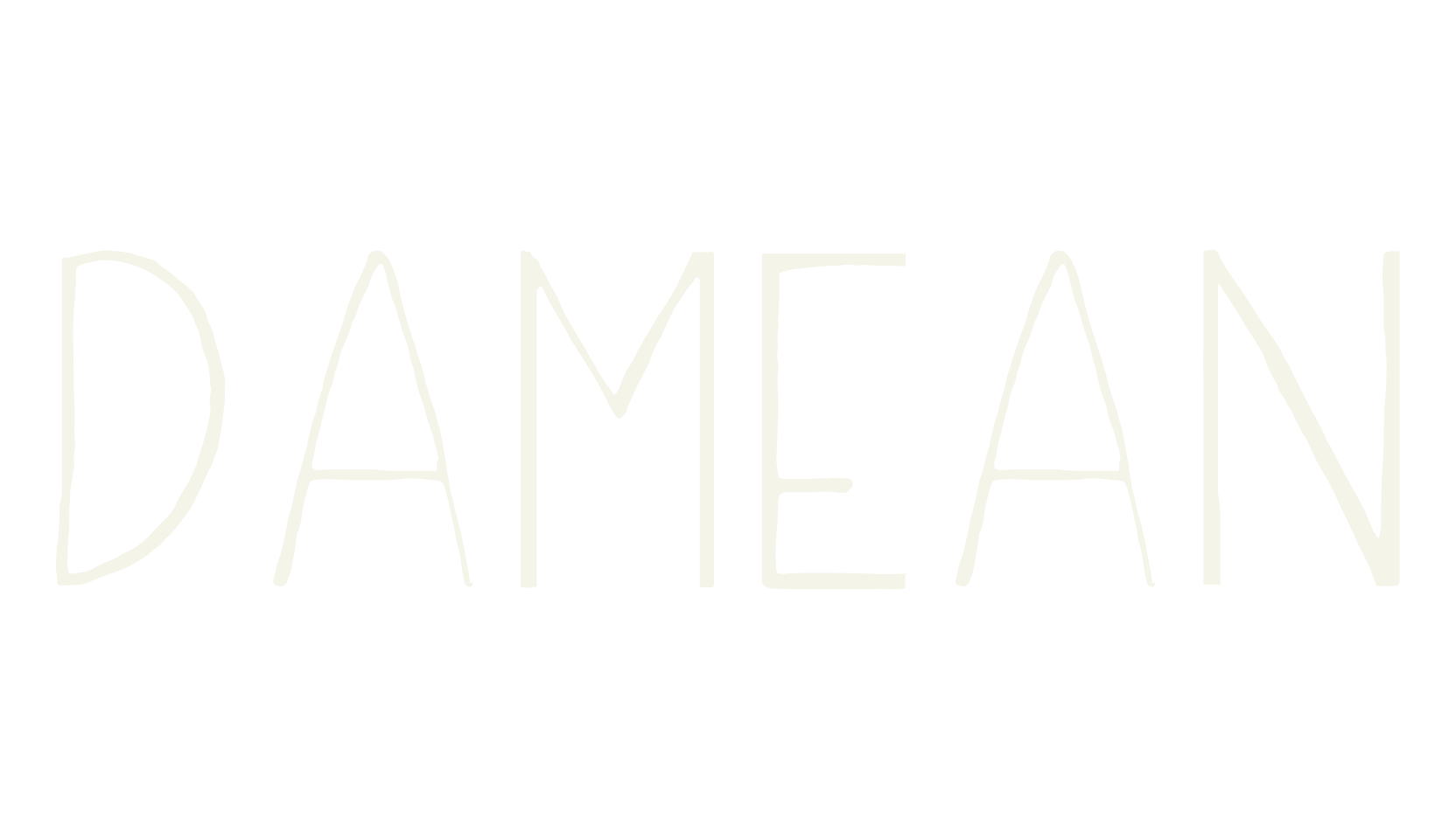 Damean, social media font preview