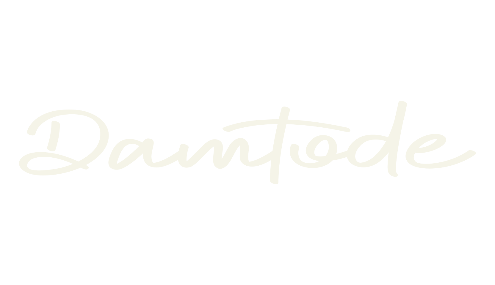 Damtode, curly font preview