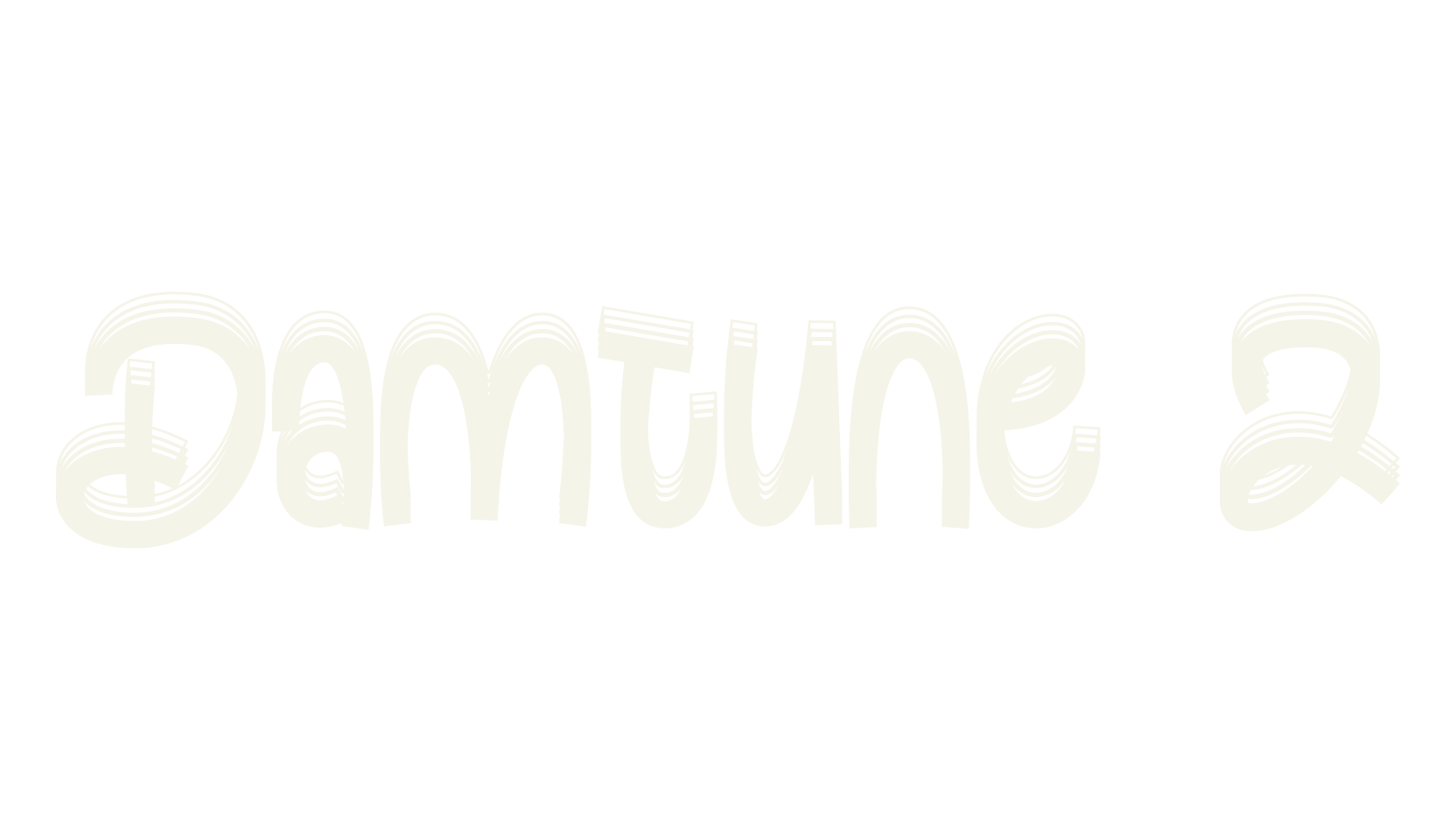 Damtune 2, fun font preview