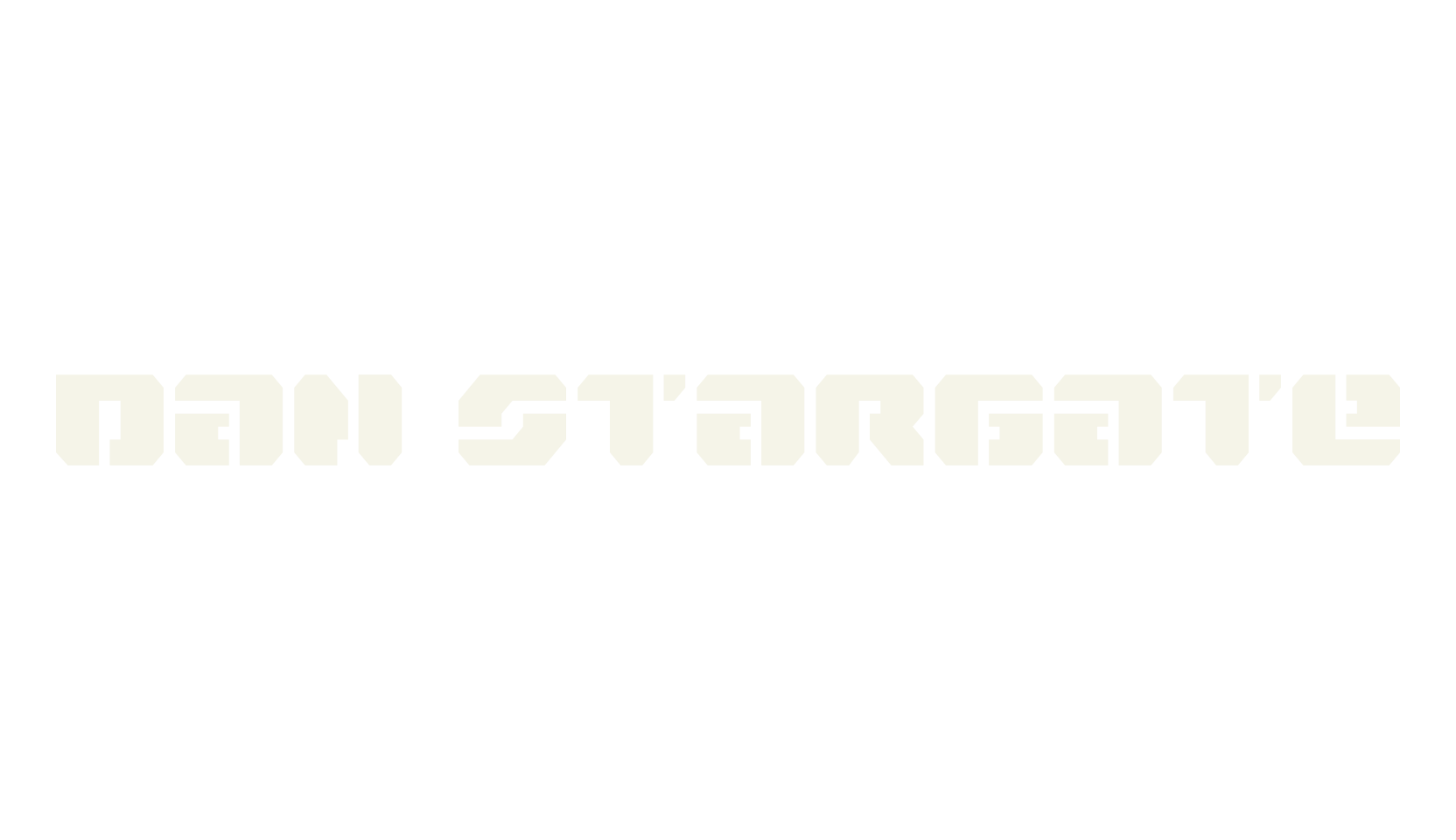 Dan Stargate, display market font preview