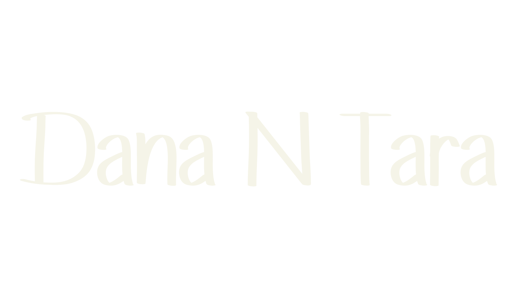 Dana N Tara, lettering font preview