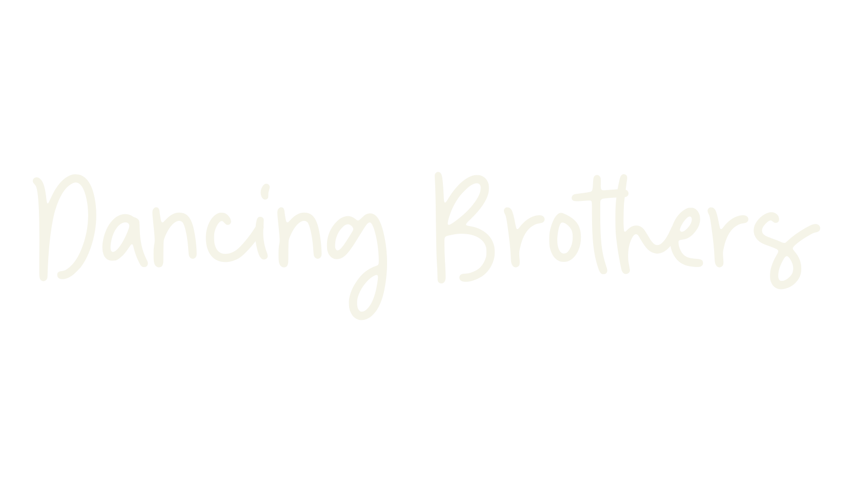 Dancing Brothers, handwritten font preview