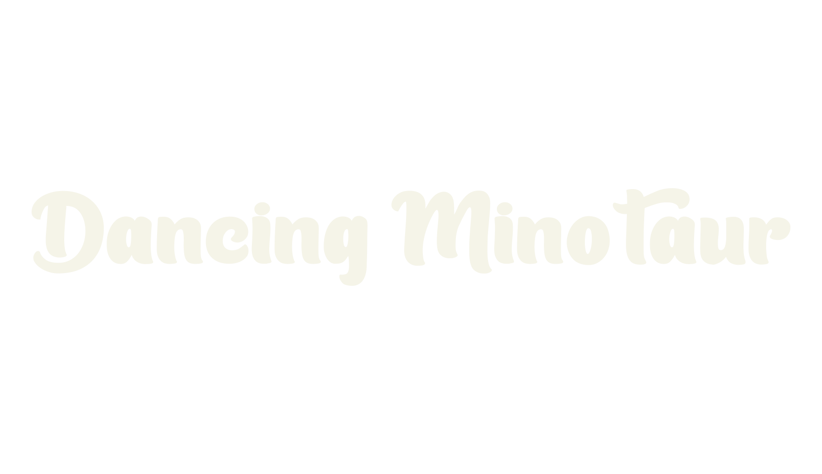 Dancing Minotaur, handwriting font preview