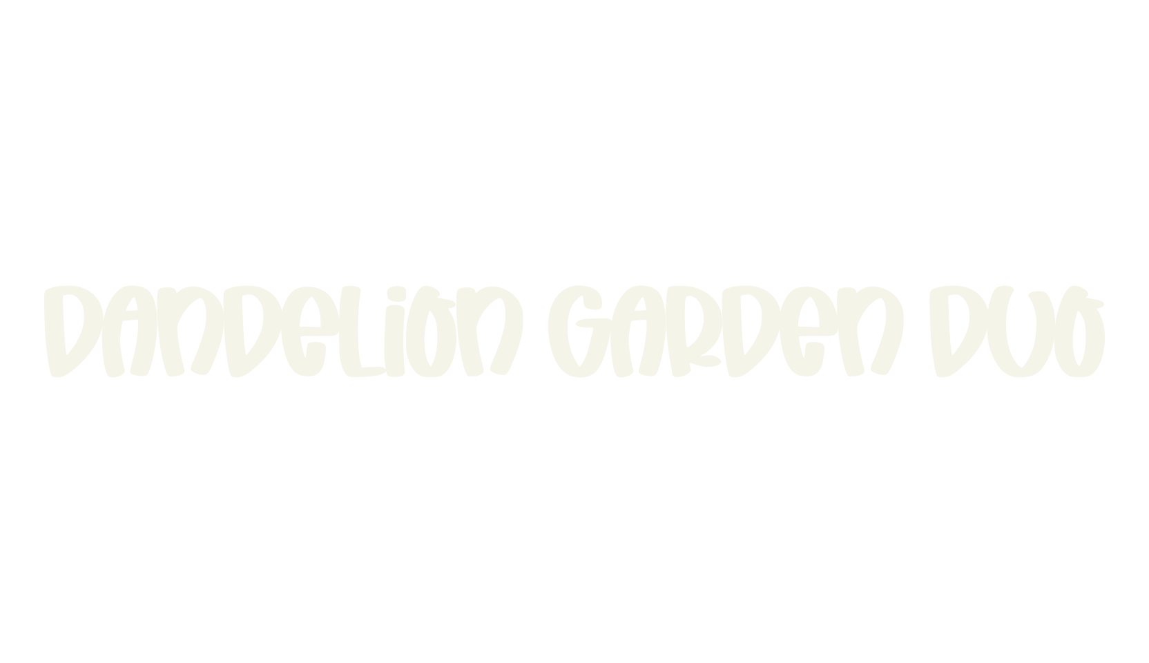 Dandelion Garden Duo, art deco font preview