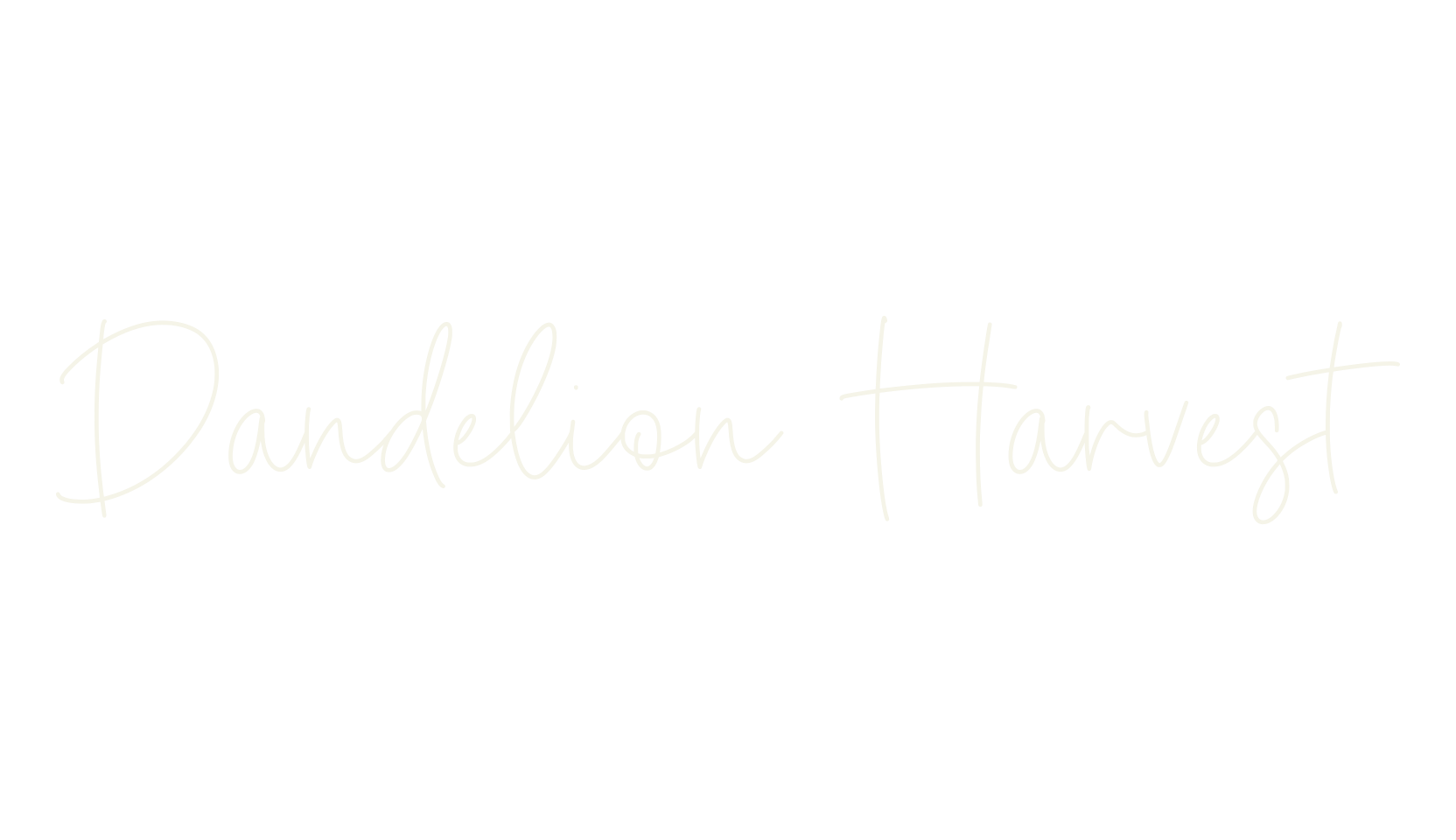 Dandelion Harvest, cursive font preview