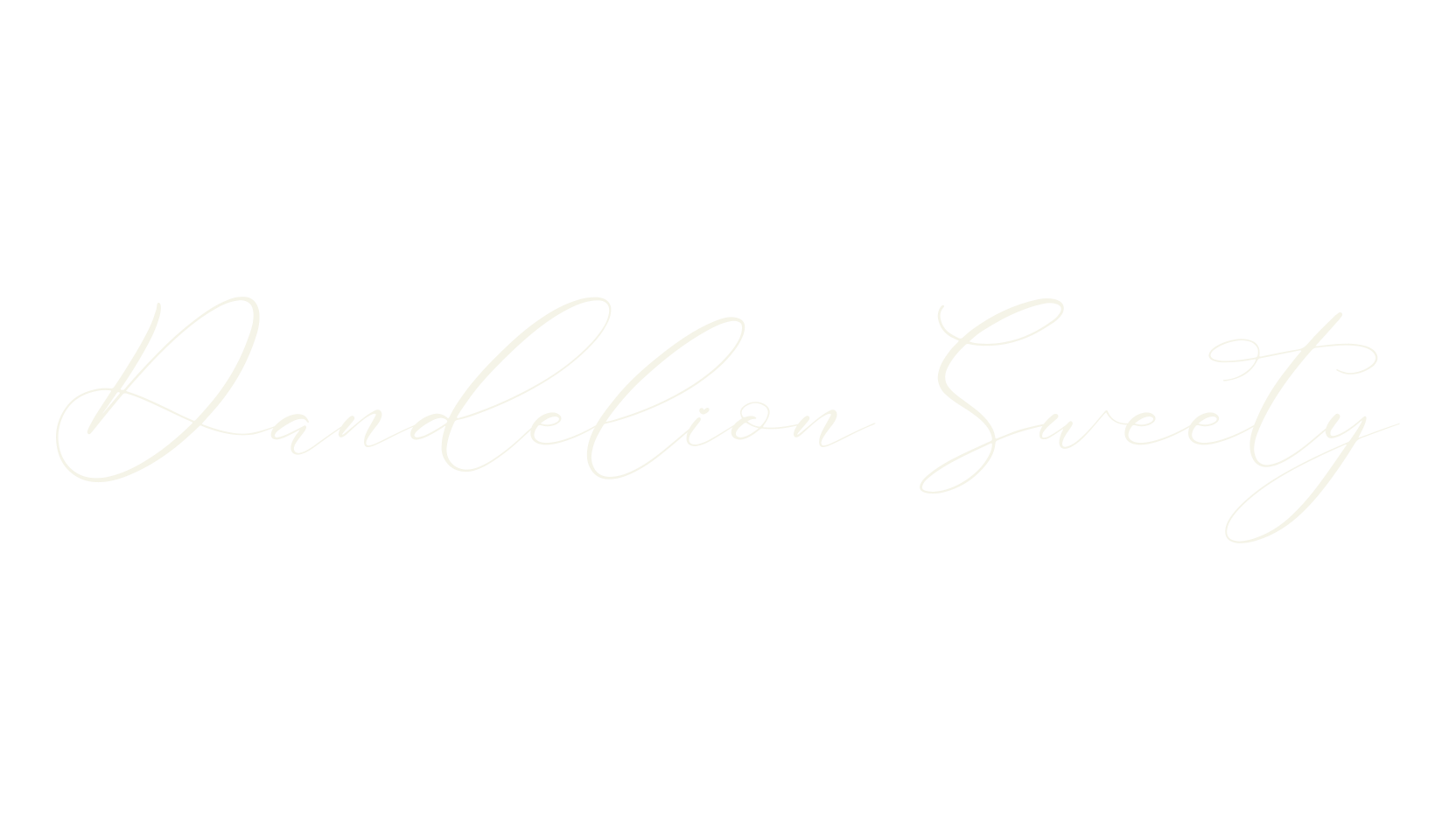 Dandelion Sweety, script font preview