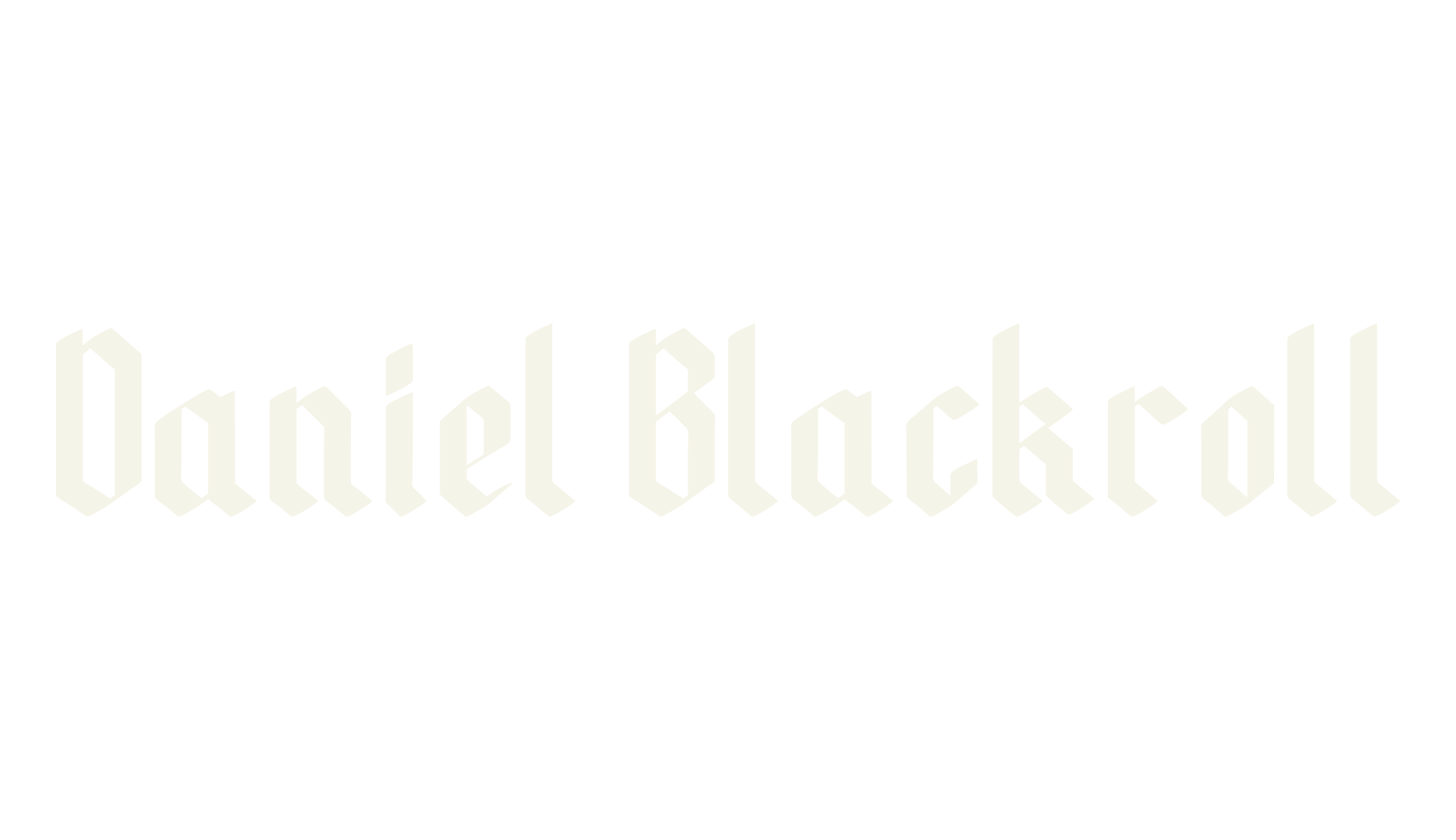 Daniel Blackroll, blackletter font preview