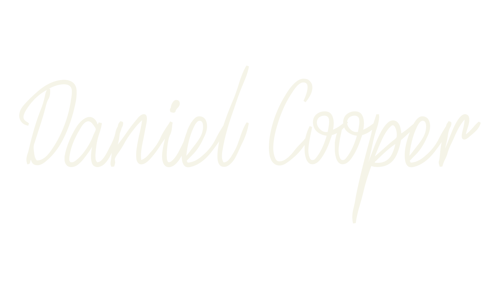 Daniel Cooper, calligraphy font preview