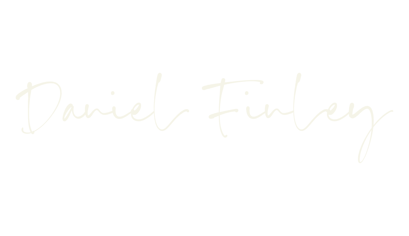 Daniel Finley, cursive font preview