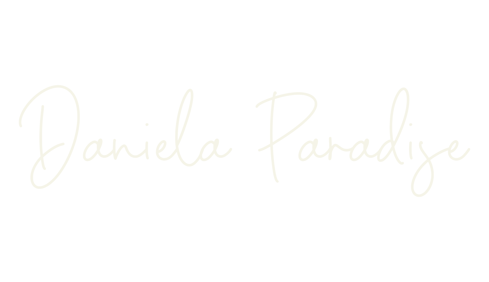 Daniela Paradise, cursive font preview