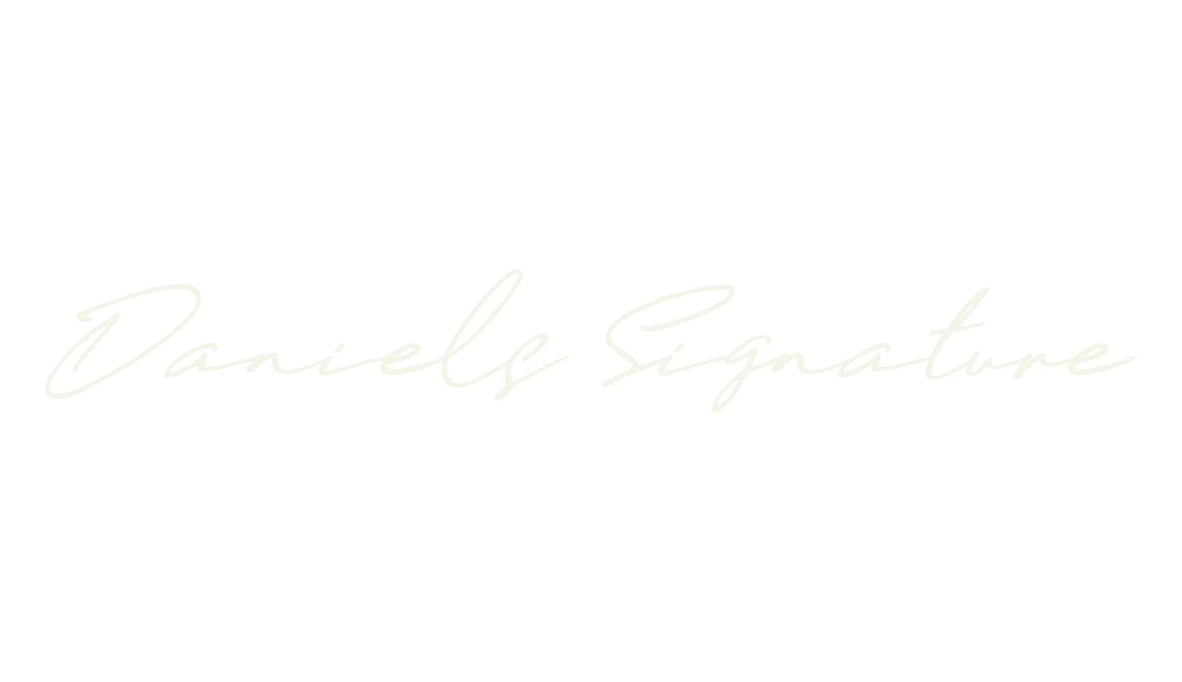 Daniels Signature, signature font preview