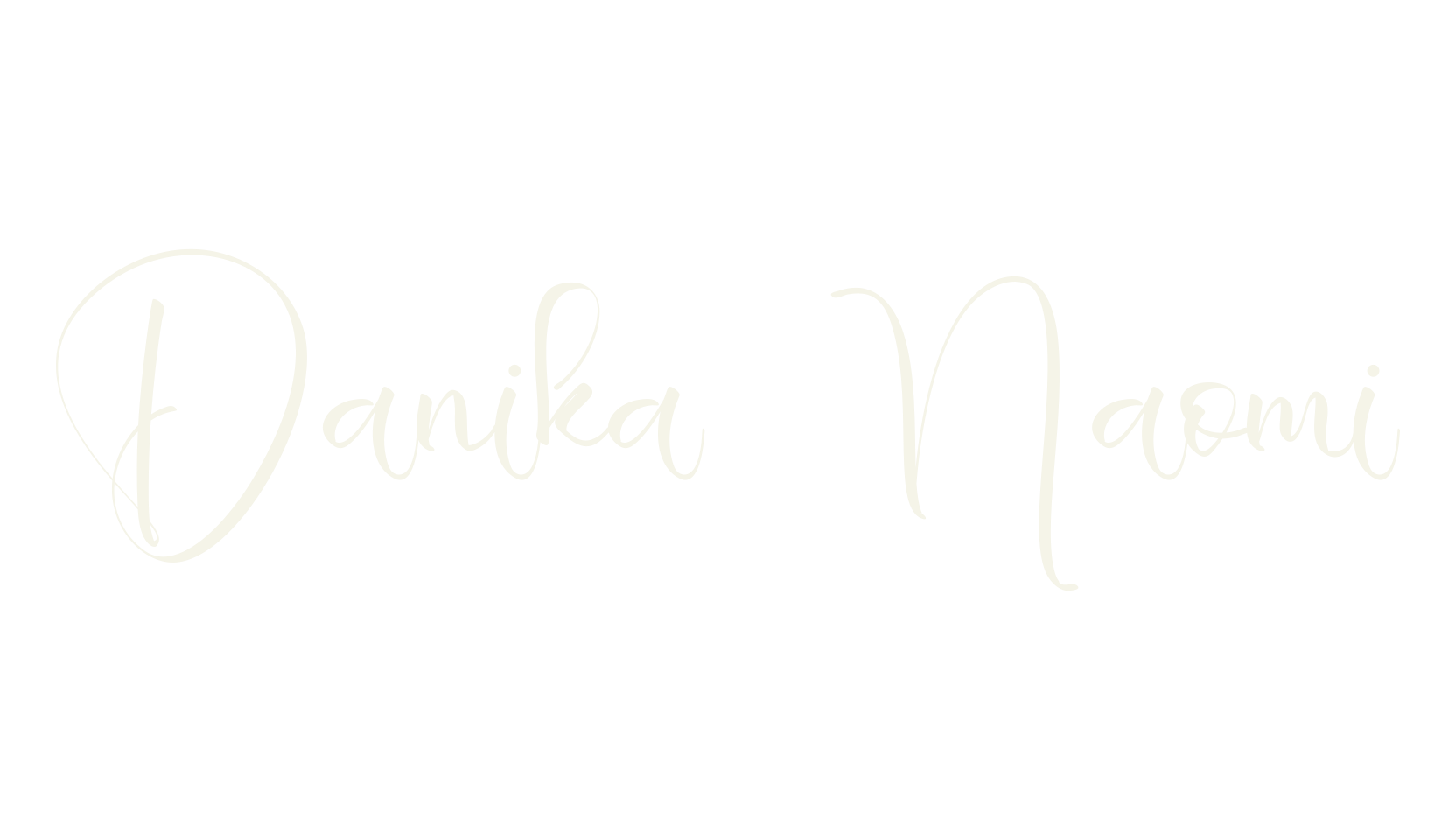 Danika Naomi, calligraphy font preview