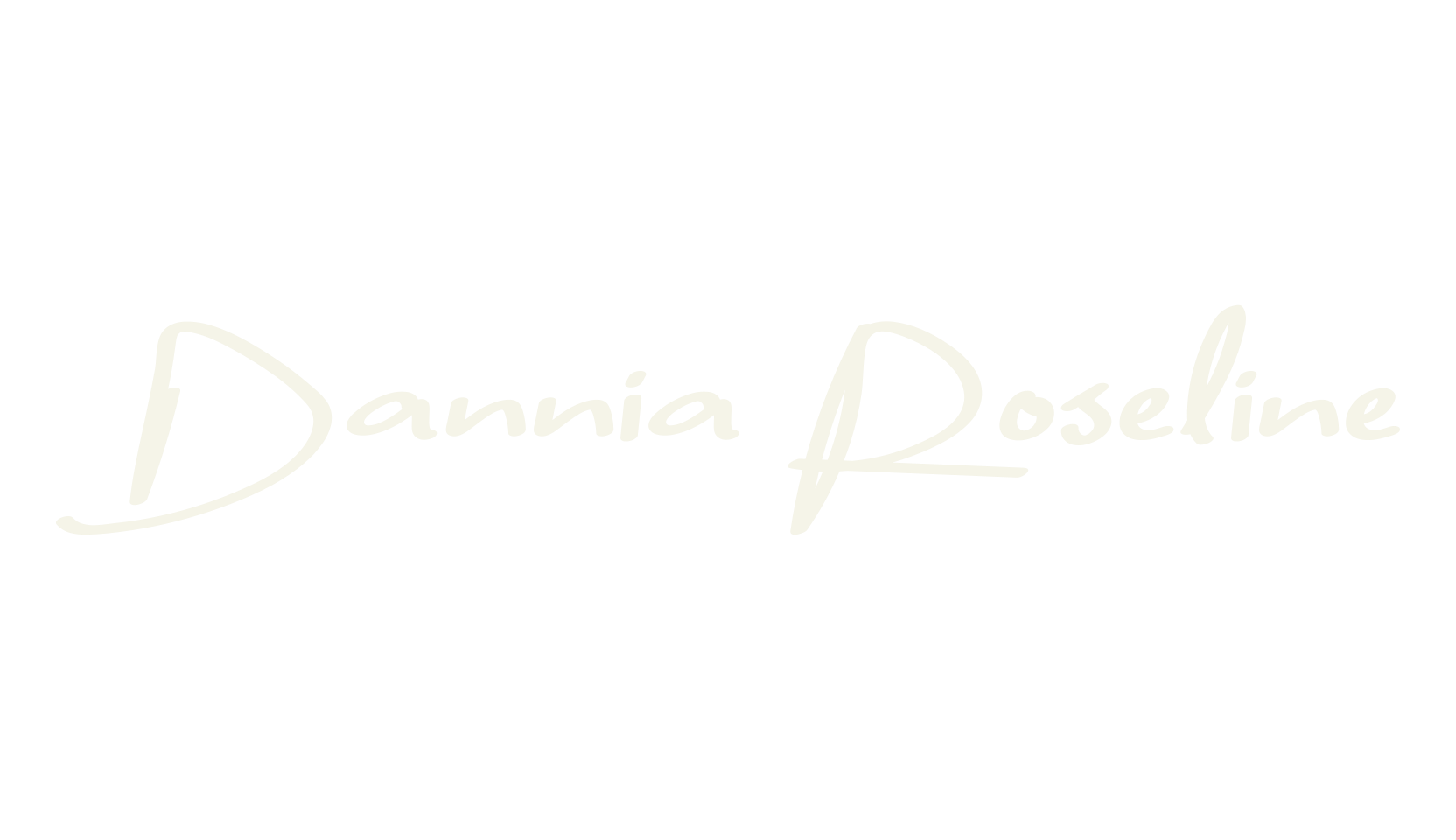 Dannia Roseline, signature font preview