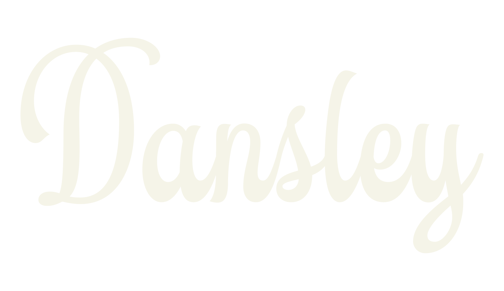Dansley, fashion script font preview