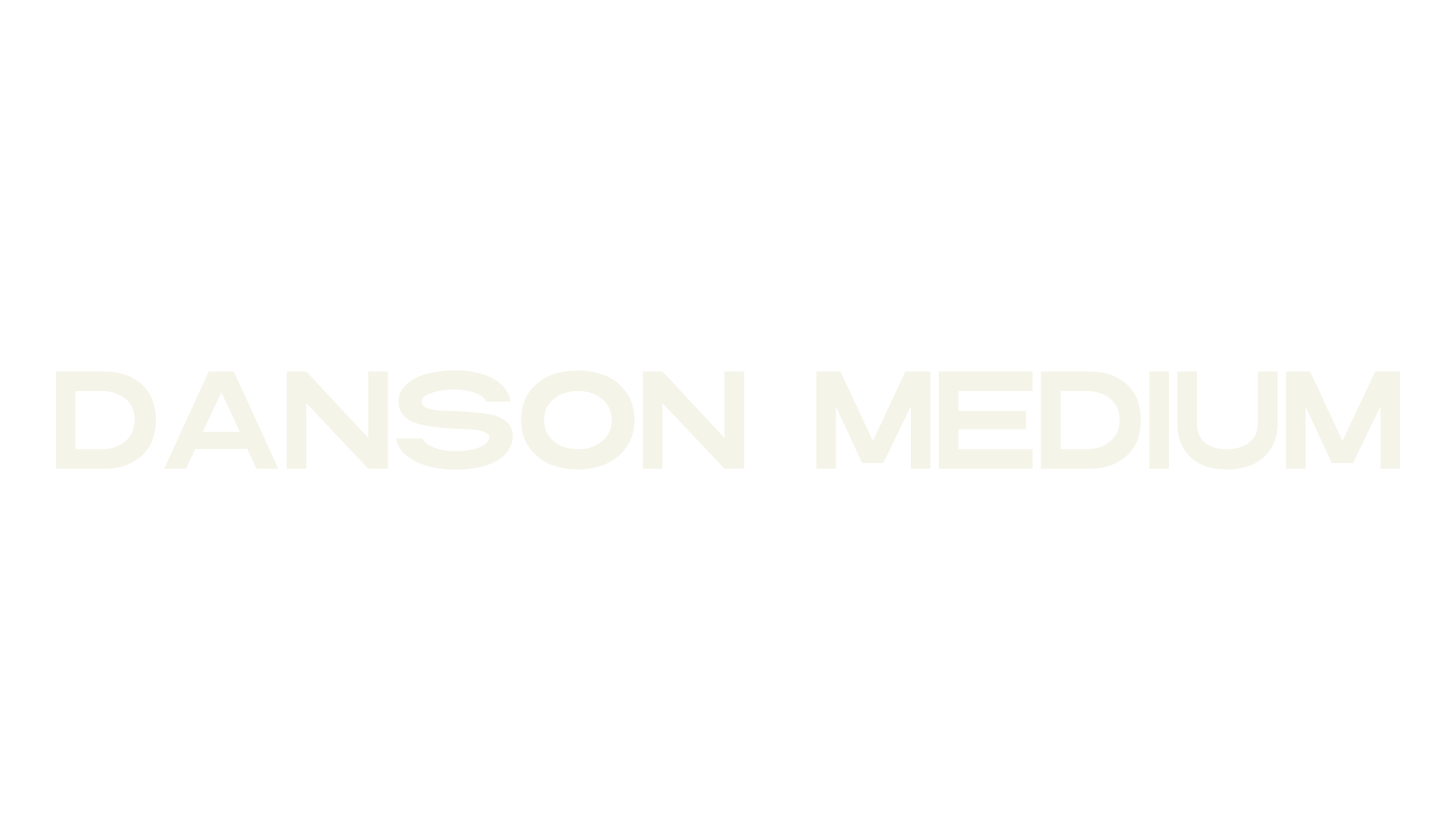 DANSON MEDIUM, sans serif font preview