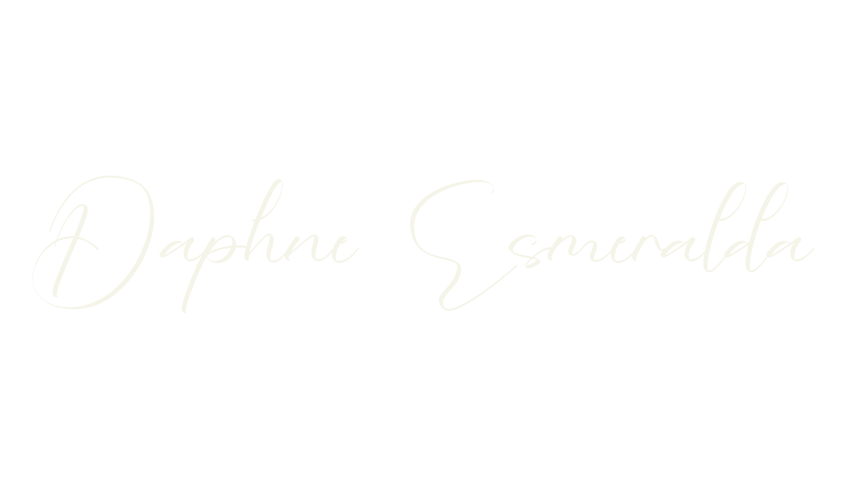 Daphne Esmeralda, calligraphy font preview