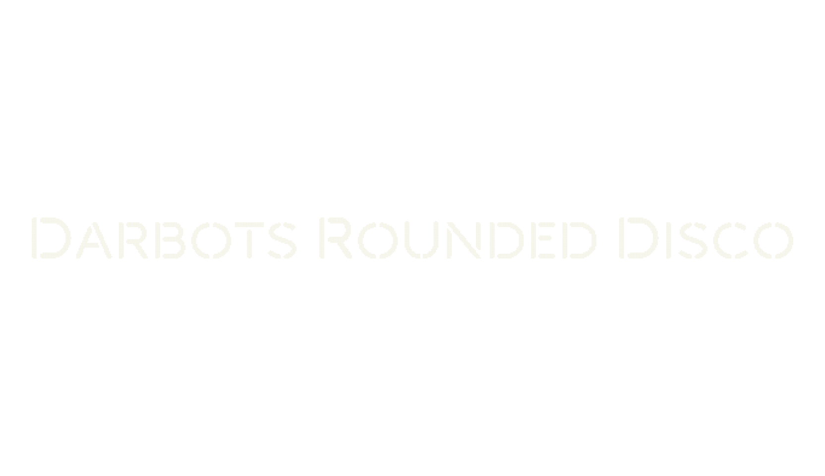 Darbots Rounded Disco, logo font preview
