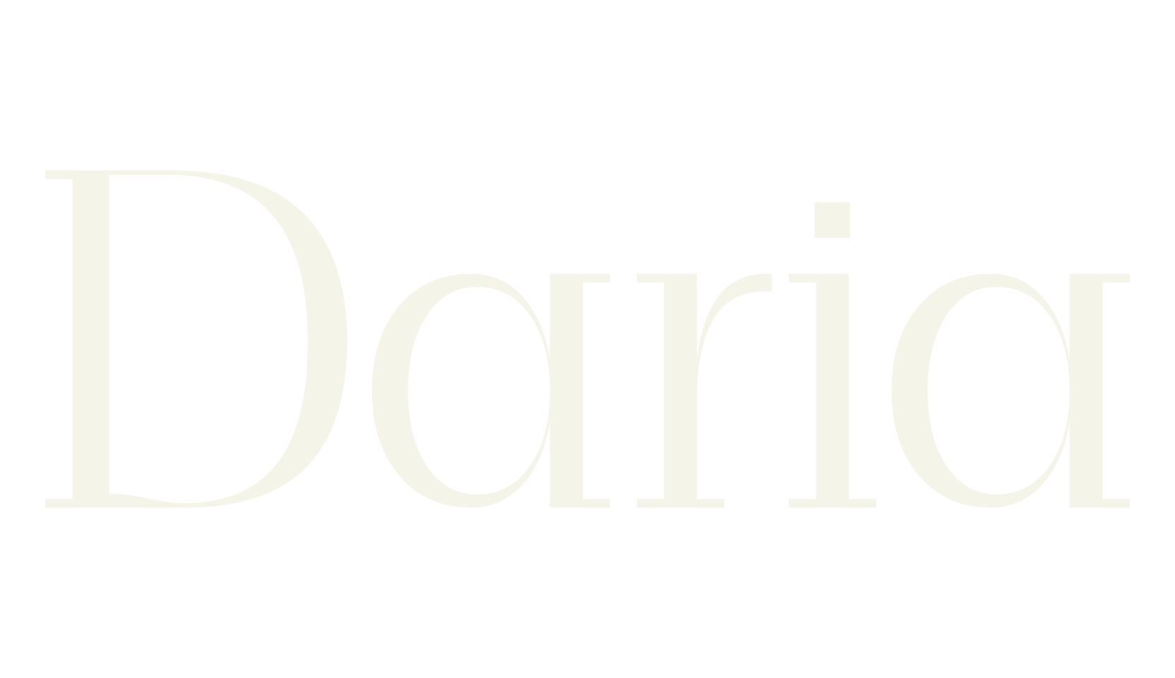 Daria, serif font preview