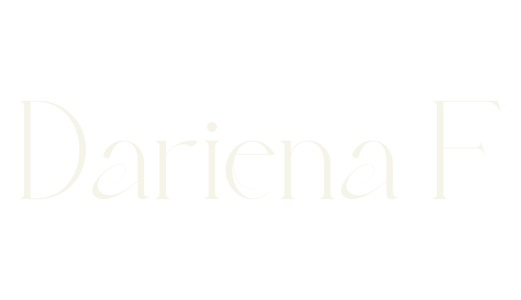 Dariena F, fancy font preview