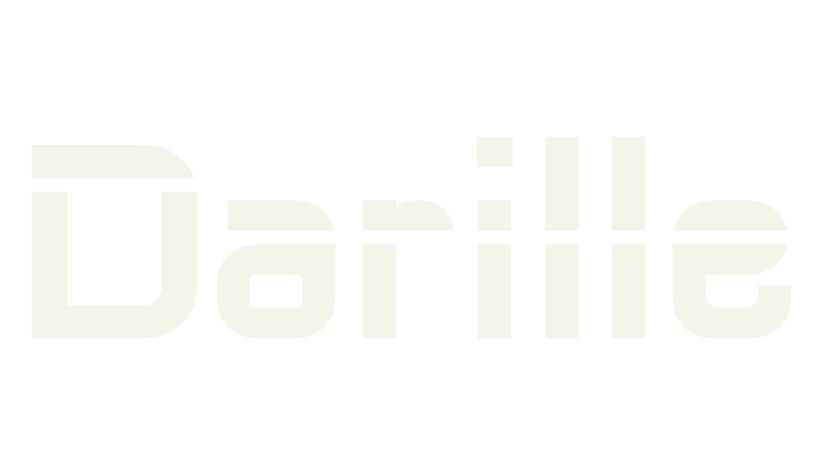 Darille, stencil font preview