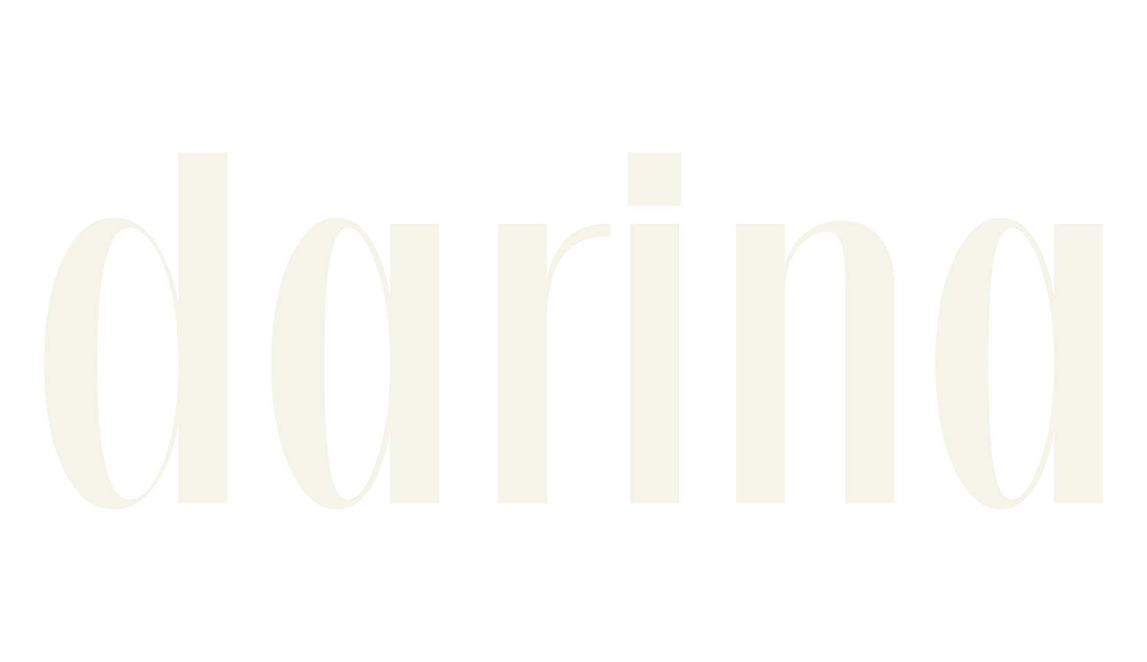 darina, minimalist font preview